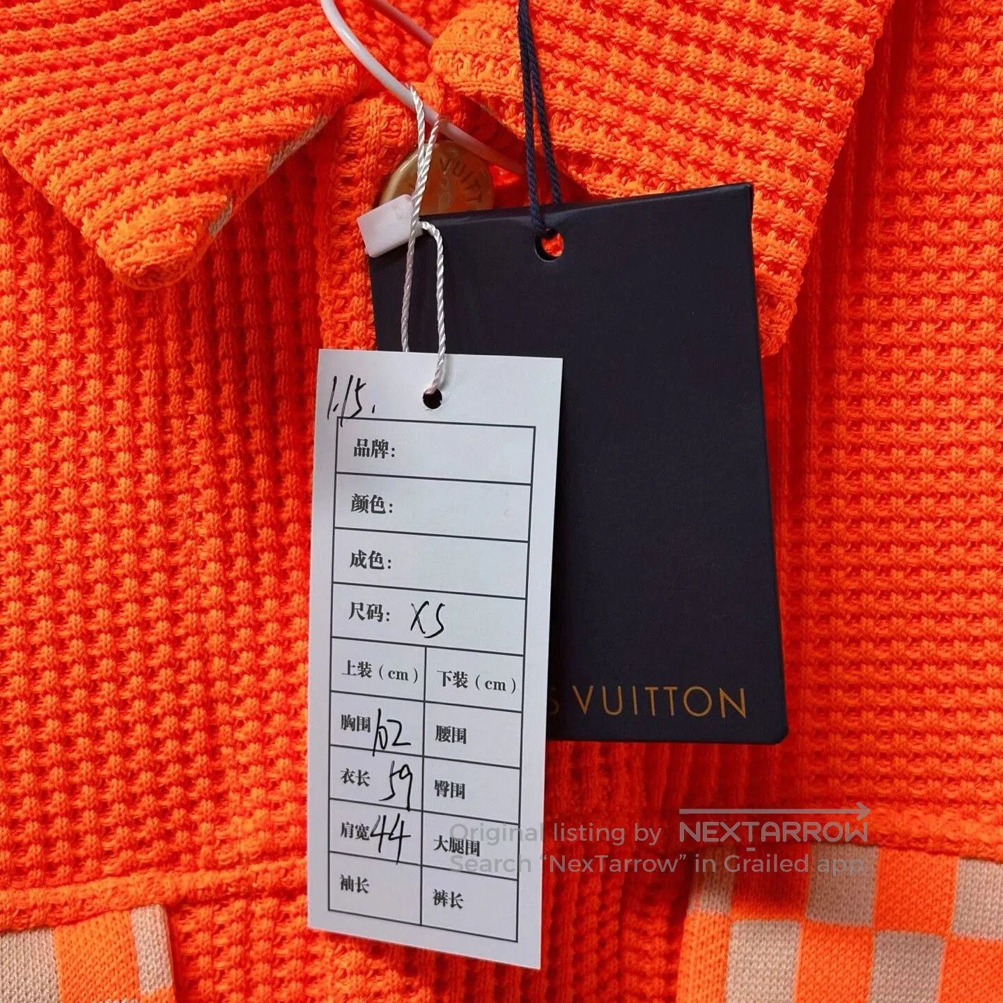 Louis Vuitton louis vuitton orange checkered knit jacket. Size XS / US 0-2 / IT 36-38 - 5 Thumbnail