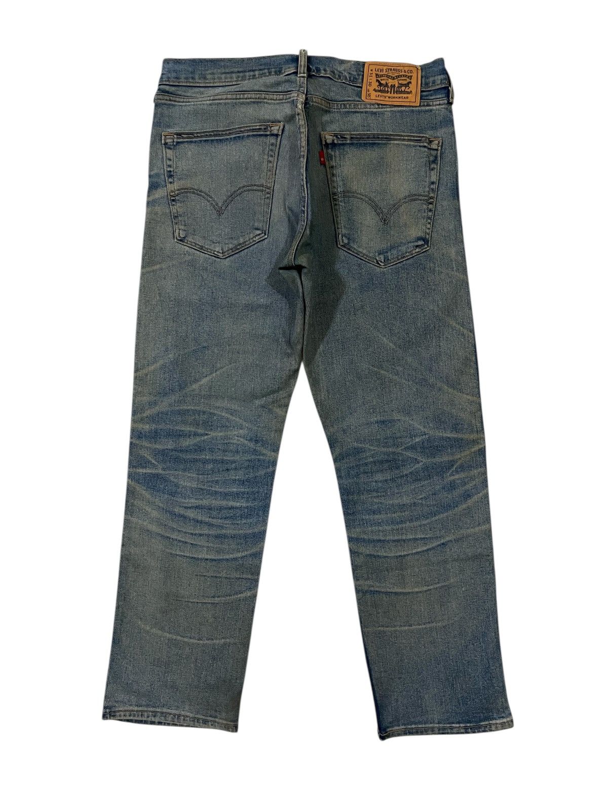Levi's 00s Levi’s 505 Mud Rust Distressed Straight Fit Jeans Size US 33 - 12 Thumbnail