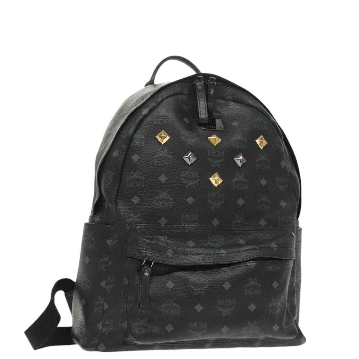 MCM Visetos Black Canvas Backpack Bag (Pre-Owned) Size ONE SIZE - 1 Thumbnail