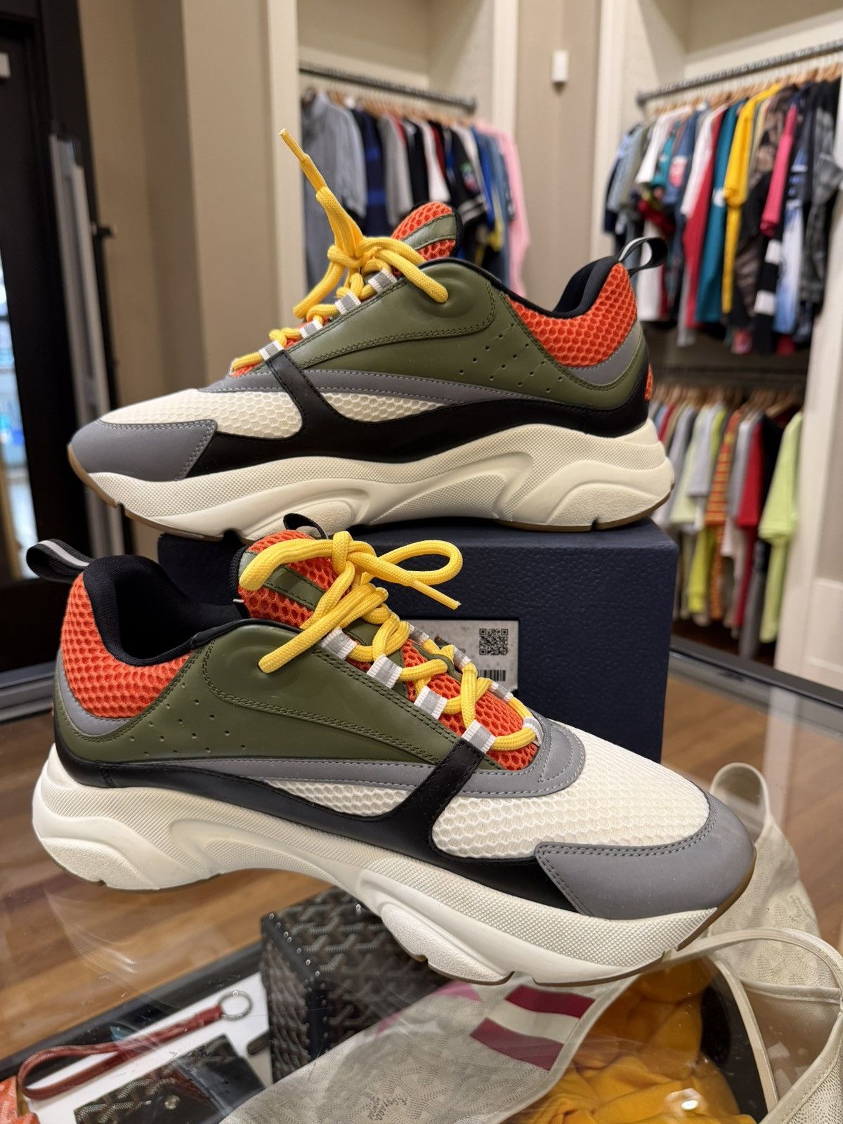 Dior Dior B22 - Khaki Orange Size US 11 / EU 44 - 3 Thumbnail
