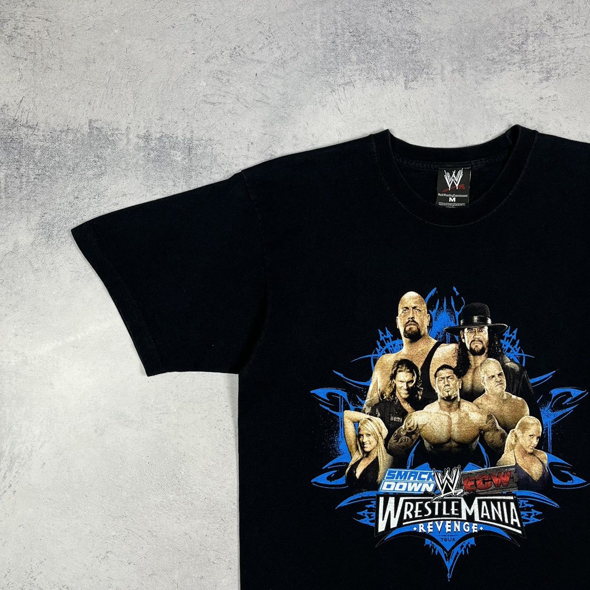 WWE Vintage SmackDown / ECW tour WWE tour tee 2008 Size US M / EU 48-50 / 2 - 5 Thumbnail