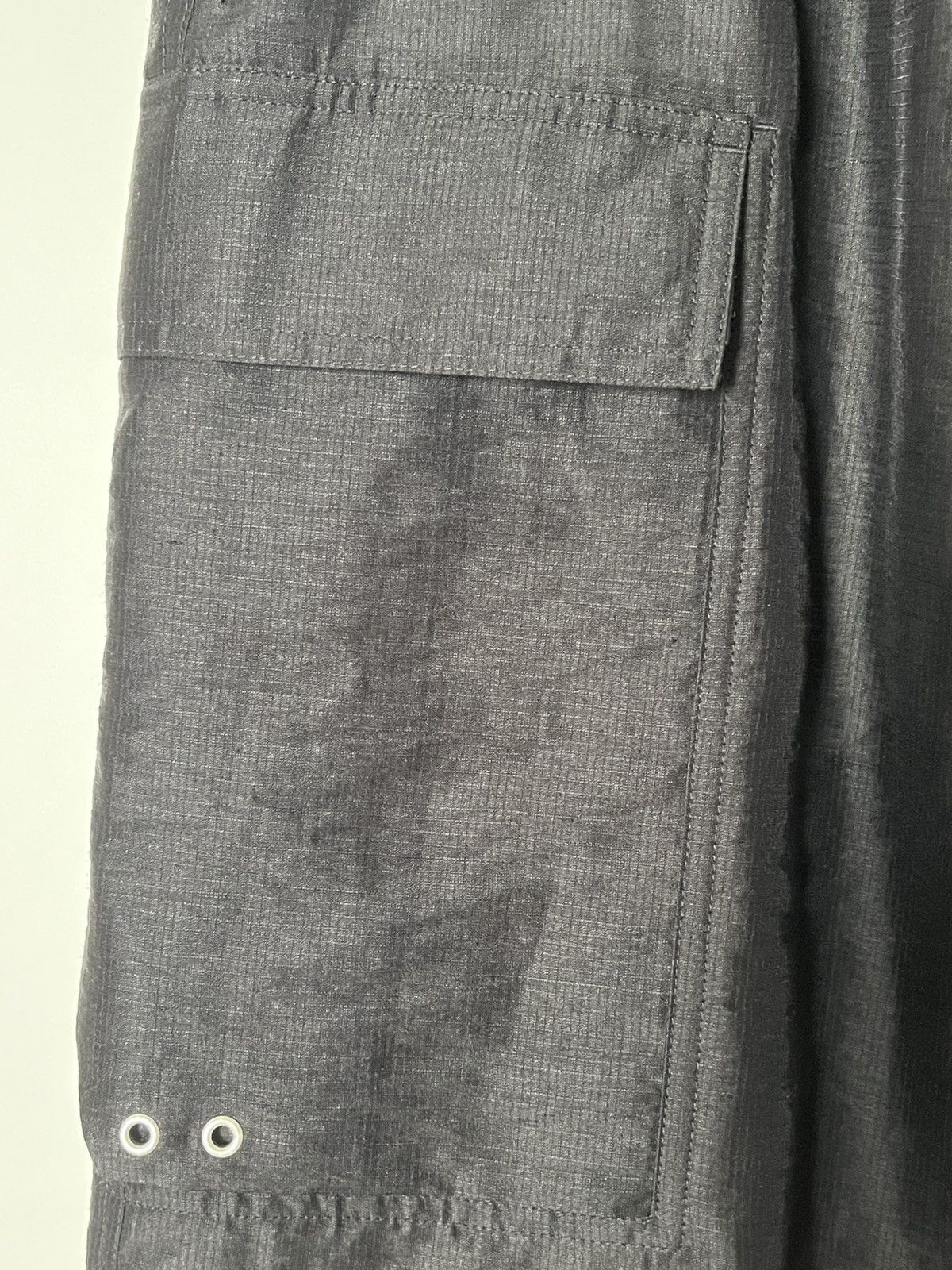 Rick Owens SS23 EDFU Slightly Shiny✨ Linen Cargo Pants Size US 34 / EU 50 - 2 Thumbnail