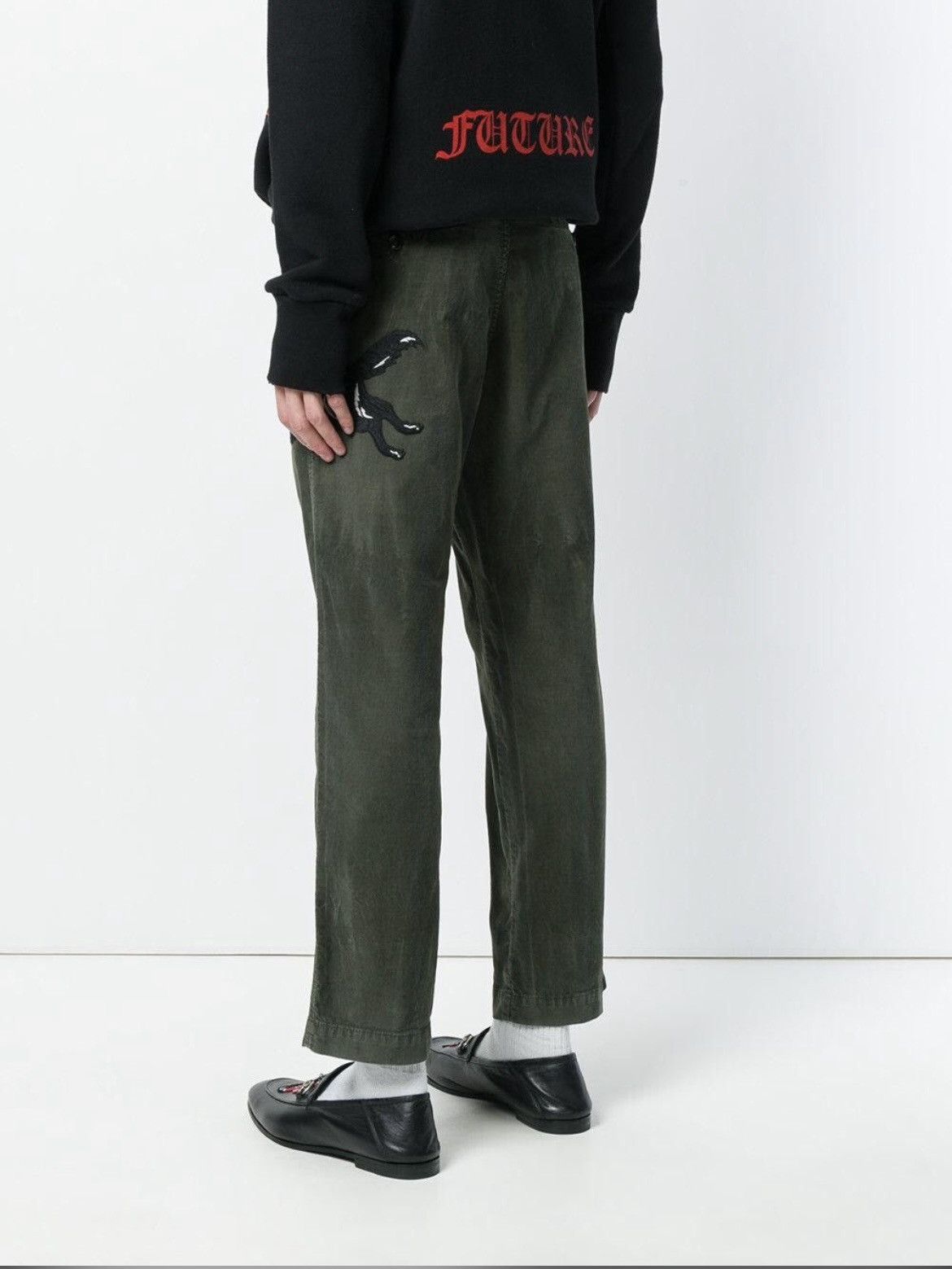 Gucci Washed Velvet Corduroy Wolf Pants Size US 32 / EU 48 - 4 Thumbnail