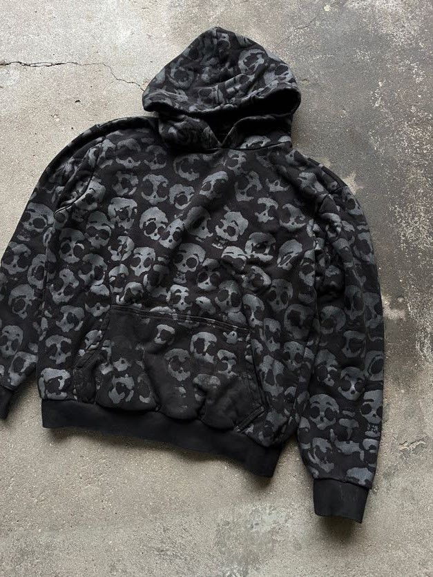 Other Custom all-over skull print hoodie handmade Size US L / EU 52-54 / 3 - 2 Thumbnail