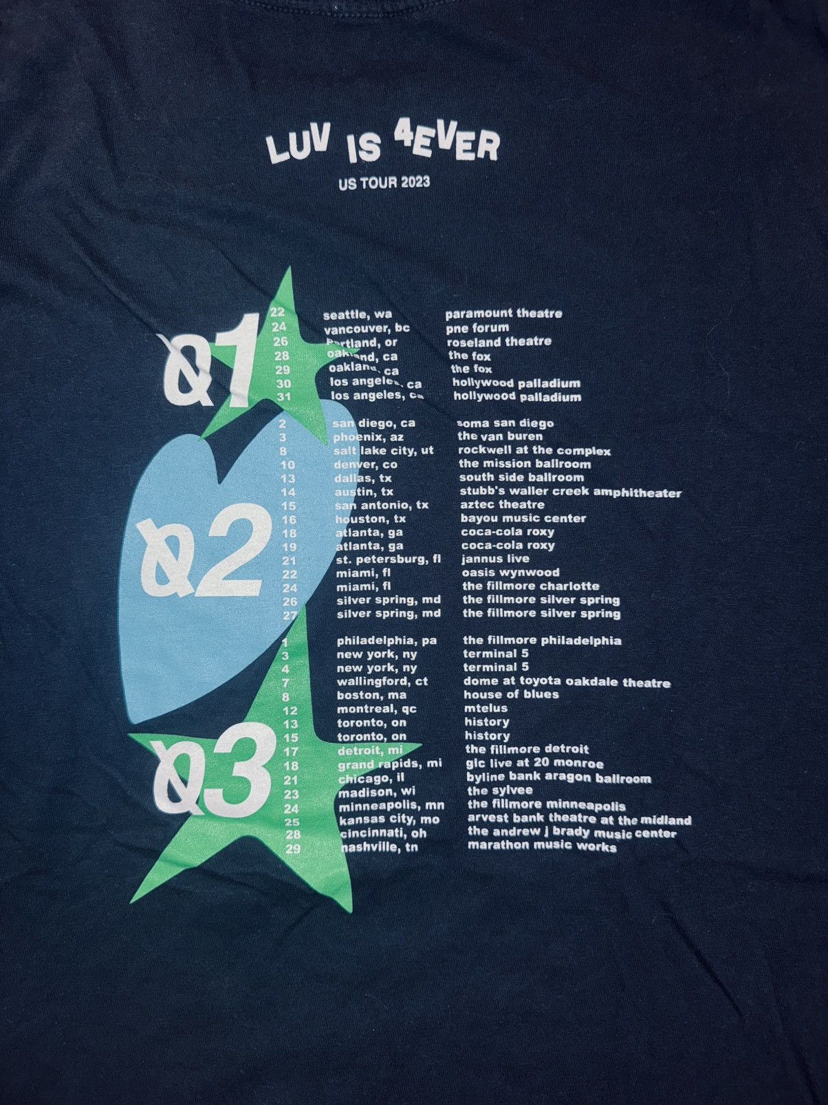 Rap Tees JID x Smino Luv Is 4Ever 2023 Tour Bjorn Star Black Tee Size US L / EU 52-54 / 3 - 4 Thumbnail