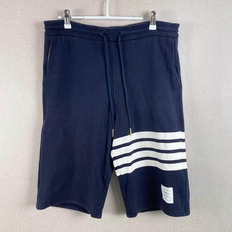 Thom Browne Navy Blue Thom Browne Stripe Shorts-dmc Size US 30 / EU 46 - 1 Thumbnail