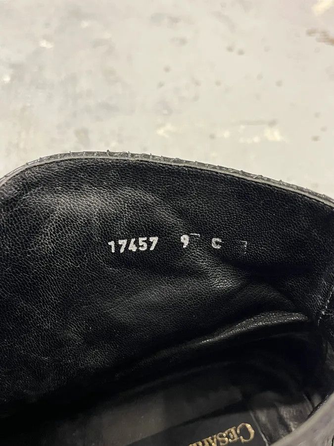 Vintage Cesare Paciotti Black Python Leather Chelsea Boots Size US 10 / EU 43 - 10 Thumbnail