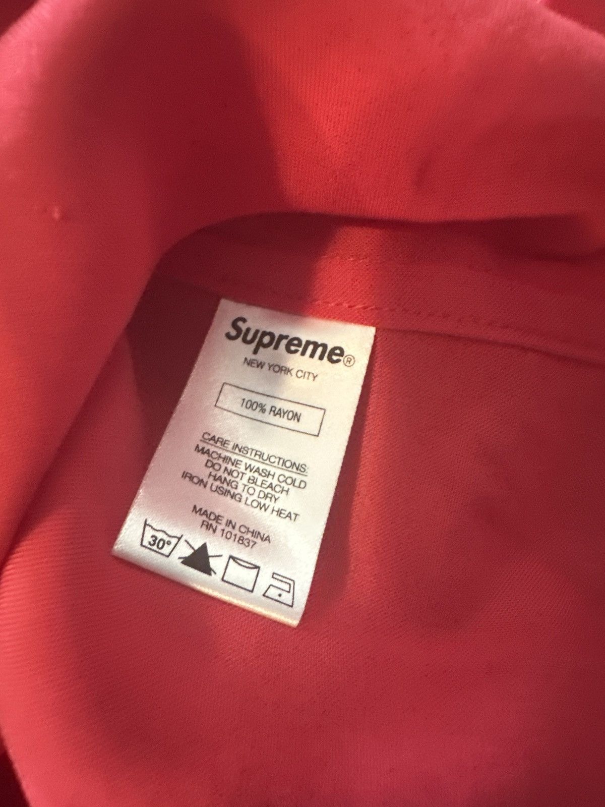 Supreme Supreme Dragon Rayon Red T-shirt (New With bag) Size US M / EU 48-50 / 2 - 5 Thumbnail