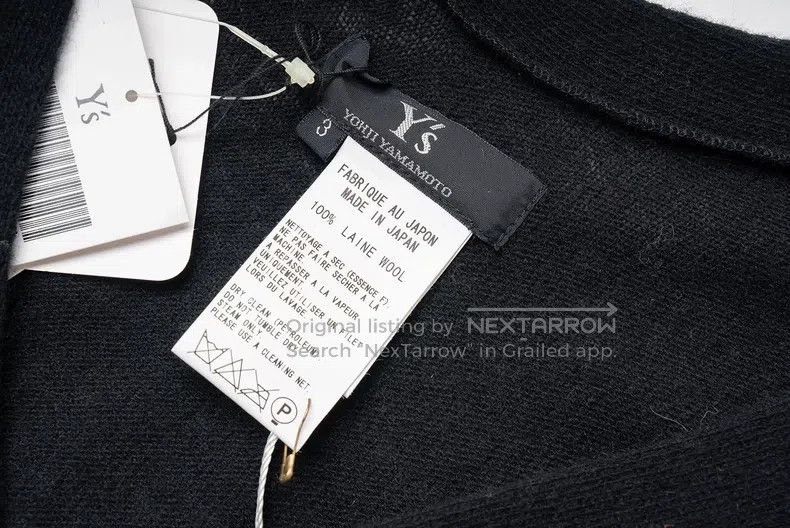 Yohji Yamamoto YOHJI YAMAMOTO Long-Sleeved Wool Knit Top Size US L / EU 52-54 / 3 - 4 Thumbnail