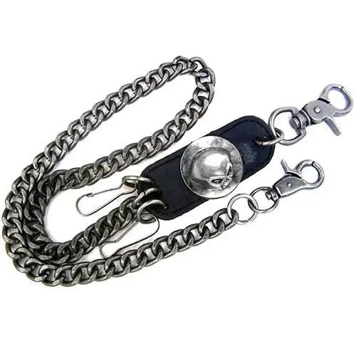 Unowned Keychain Unisex Skull Charm Gothic Wallet Keychain Size ONE SIZE - 3 Thumbnail