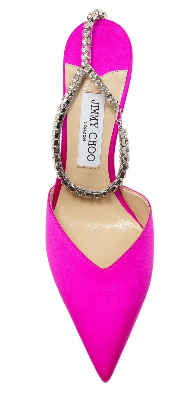 Jimmy Choo Nib Jimmy Choo Saeda 100 Embellished Ankle Strap Pumps Size US 7.5 / IT 37.5 - 2 Thumbnail
