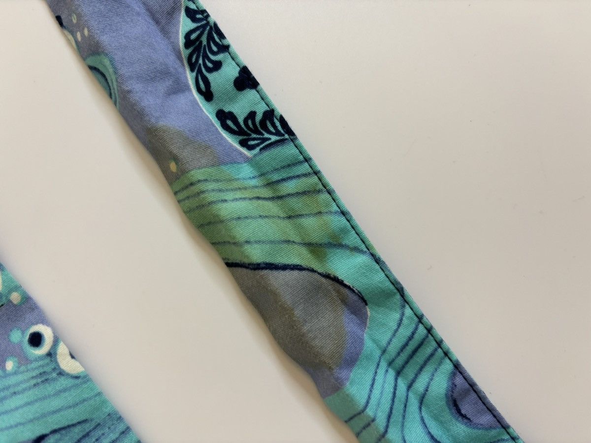 Moschino × Vintage Vintage Moschino Blue Koi Fish Kimono Wrap Top Size S / US 4 / IT 40 - 11 Thumbnail