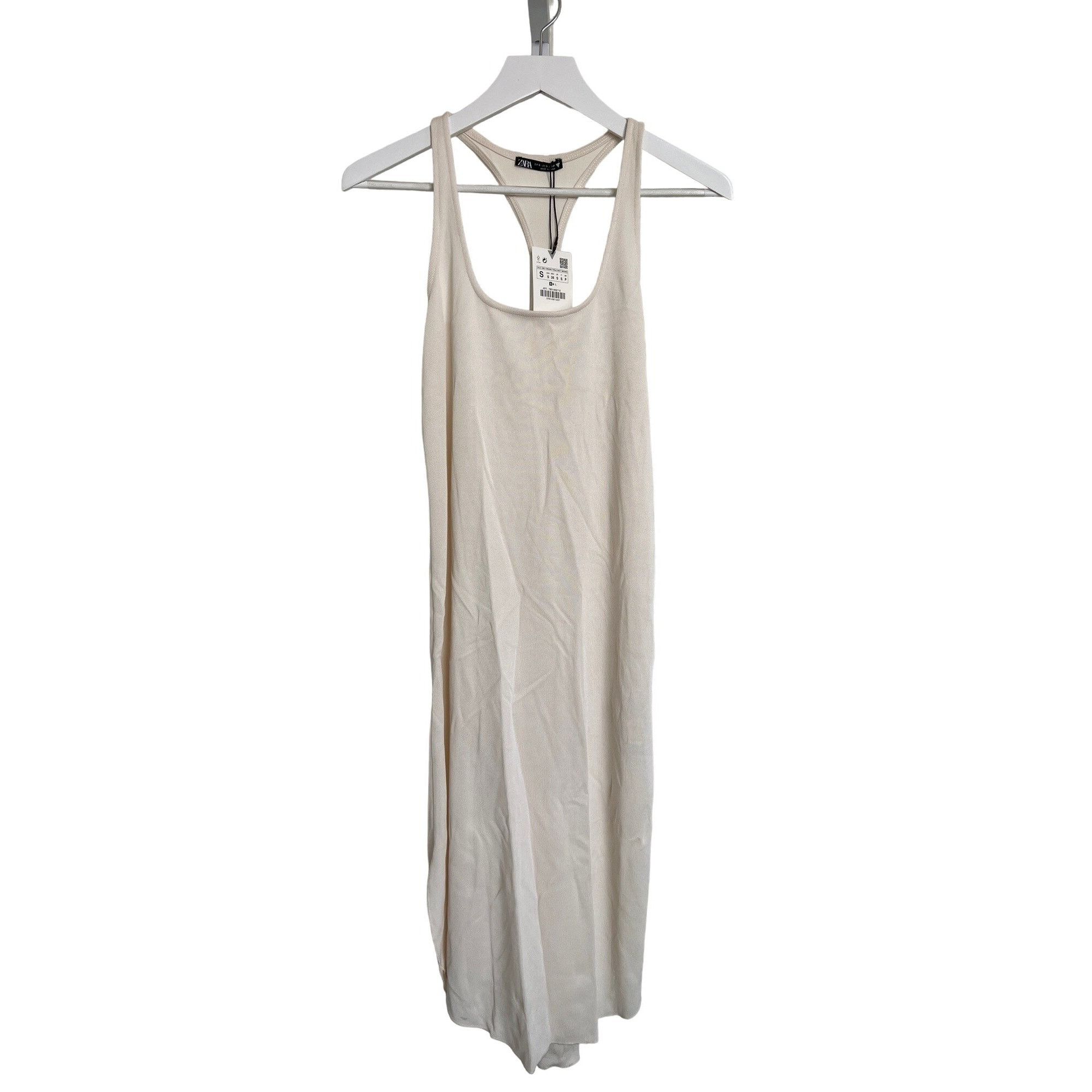 Zara Ivory Soft & Stretchy Racerback Dress - www.bongoclub.cl