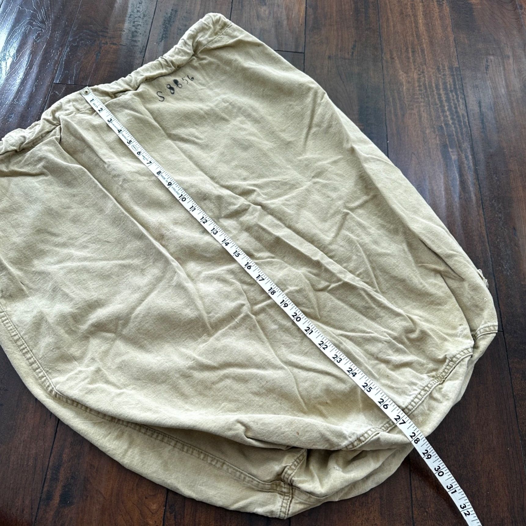 Vintage VINTAGE WWII Military Canvas Garment Laundry Bag 1940s Tan Rare Military Collectible Size ONE SIZE - 5 Thumbnail