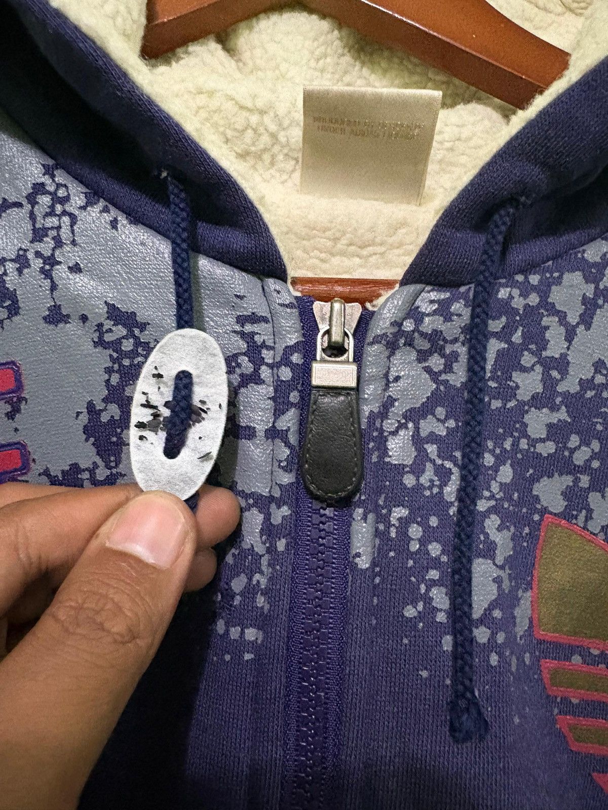 Adidas Vintage Adidas Zipper jacket With hoodies Big Logo Design Size US M / EU 48-50 / 2 - 10 Thumbnail