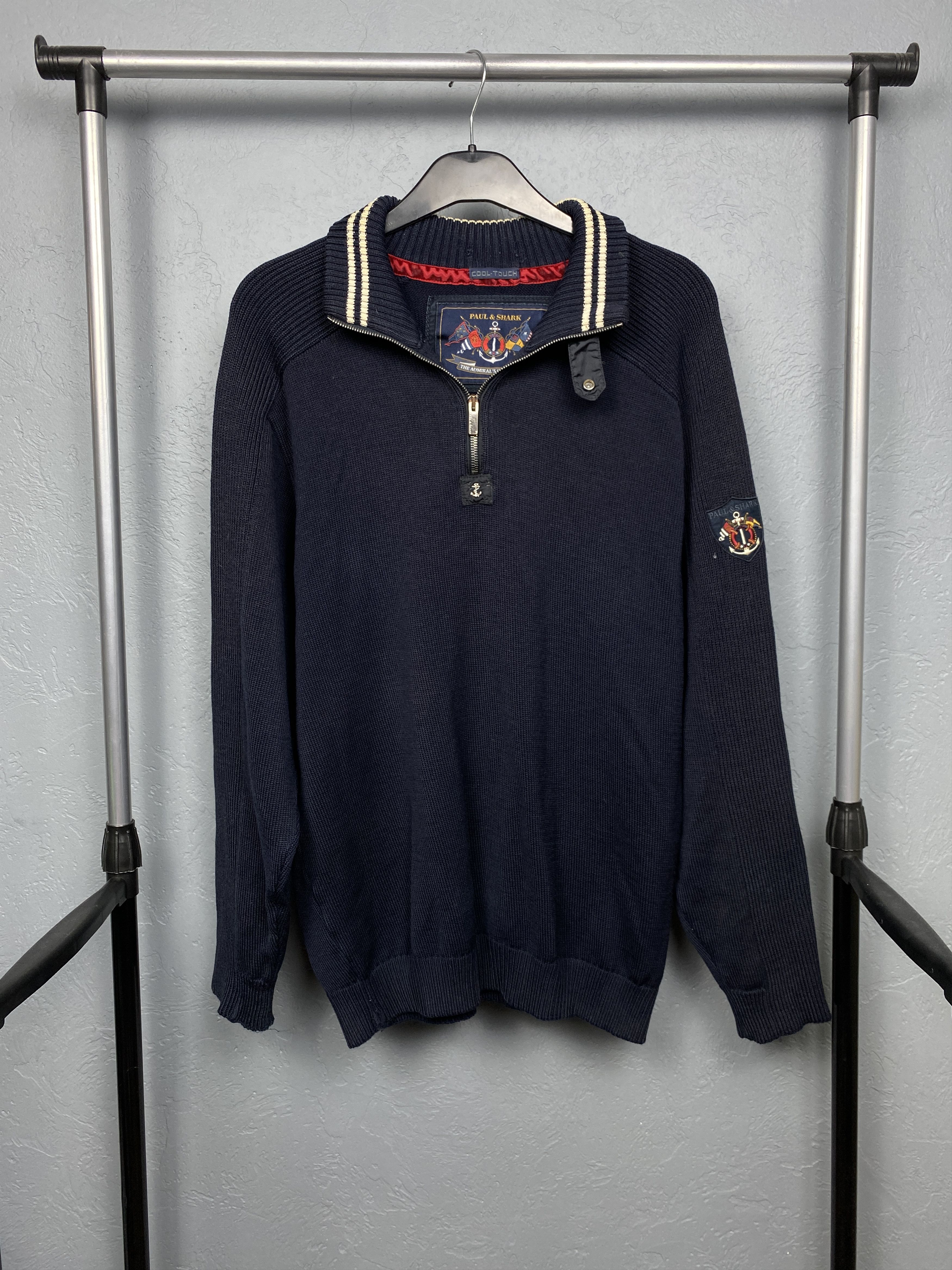 Paul & Shark Vintage Mens 1\4 Zip Mens Wool Sweater