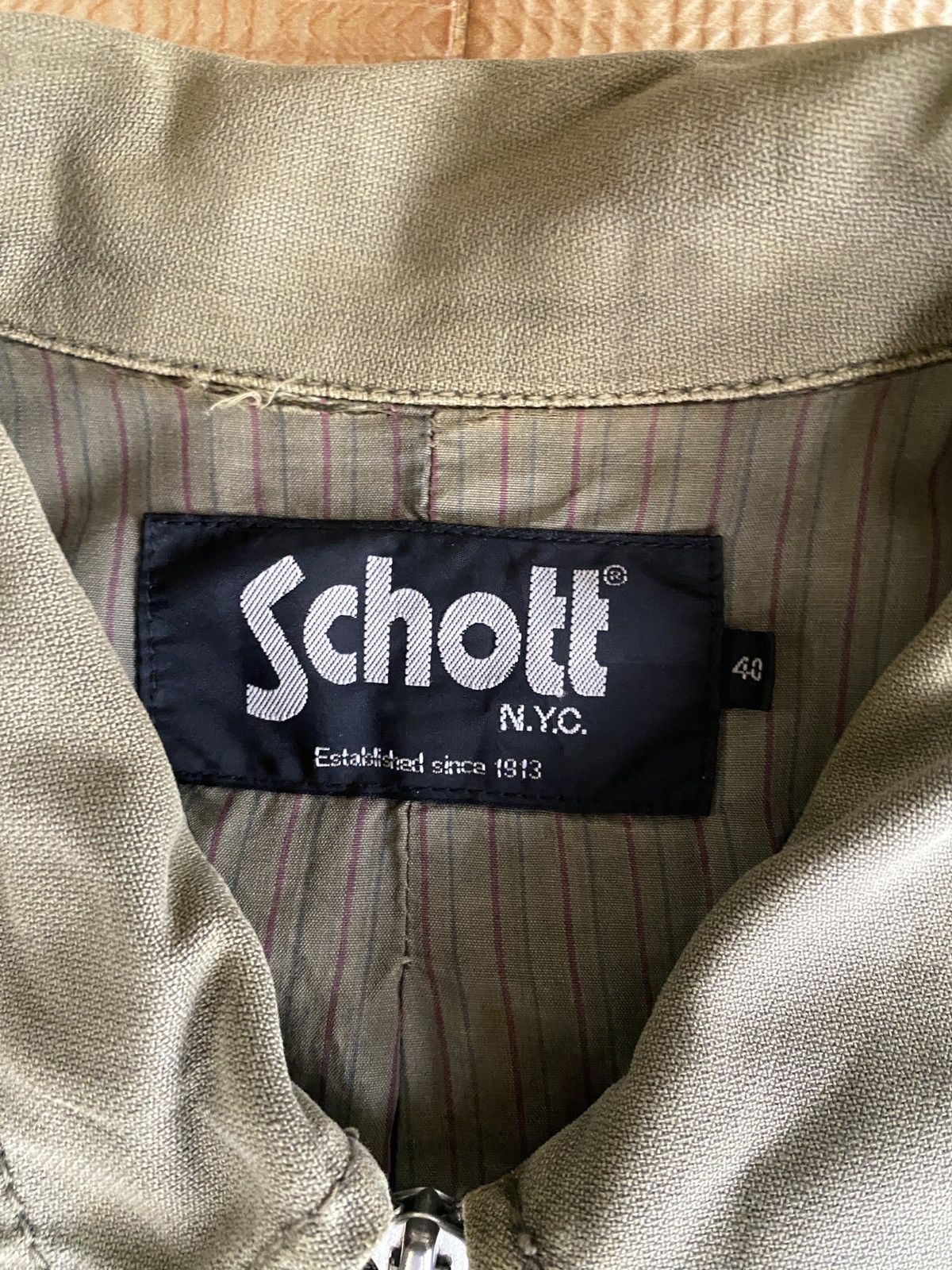 Schott × Vintage Vintage schott zipper jacket Size US L / EU 52-54 / 3 - 3 Thumbnail