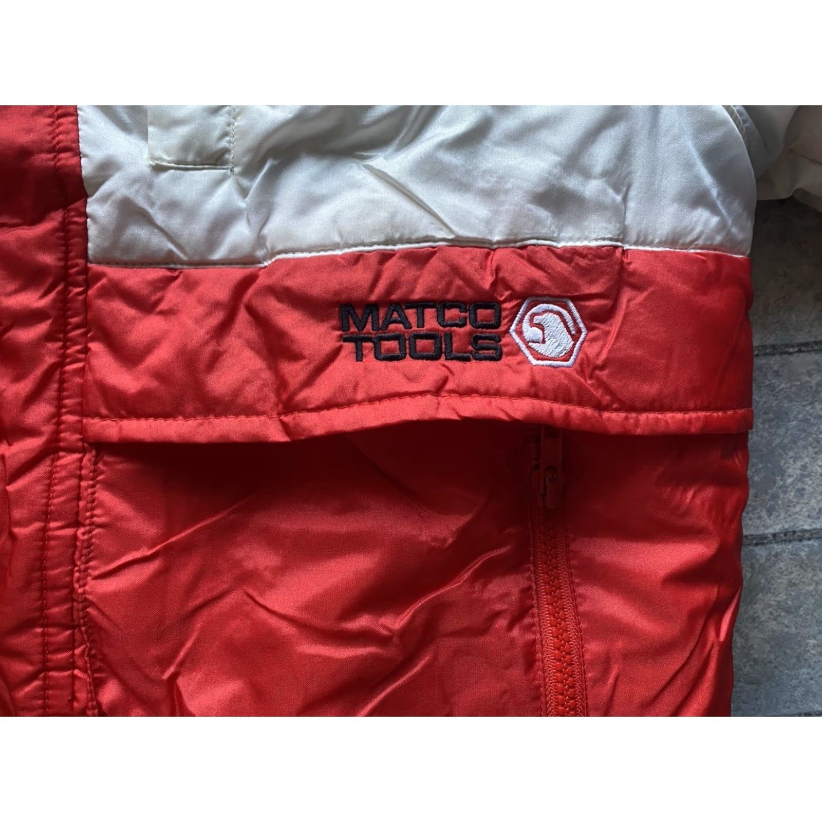 Vintage VINTAGE MVP COR INC.BAY SHORE N.Y. USA JACKET MEN L Red Black White Nylon Polyester Coat Winter MVP MATCO TOOLS Insulated VTG Size US L / EU 52-54 / 3 - 7 Thumbnail