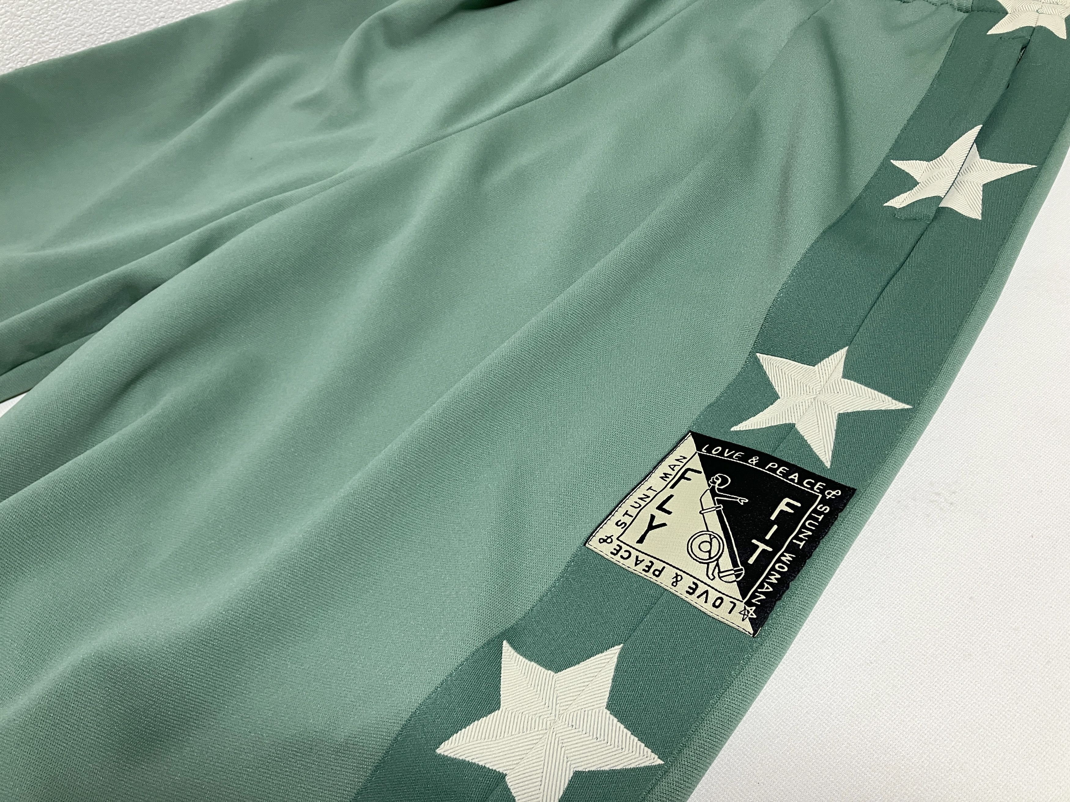 Kapital Kapital smooth jersey Stuntman&Woman track pants baggy green Size US 34 / EU 50 - 2 Thumbnail