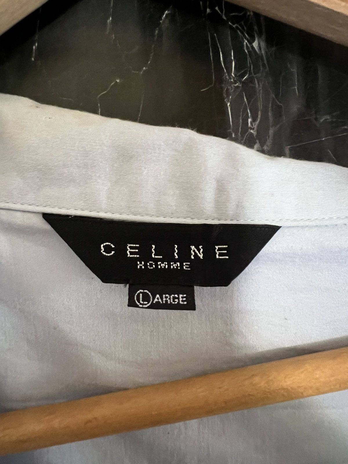 Celine CELINE HOMME SHIRT BOTTOM-UP Size US L / EU 52-54 / 3 - 4 Thumbnail
