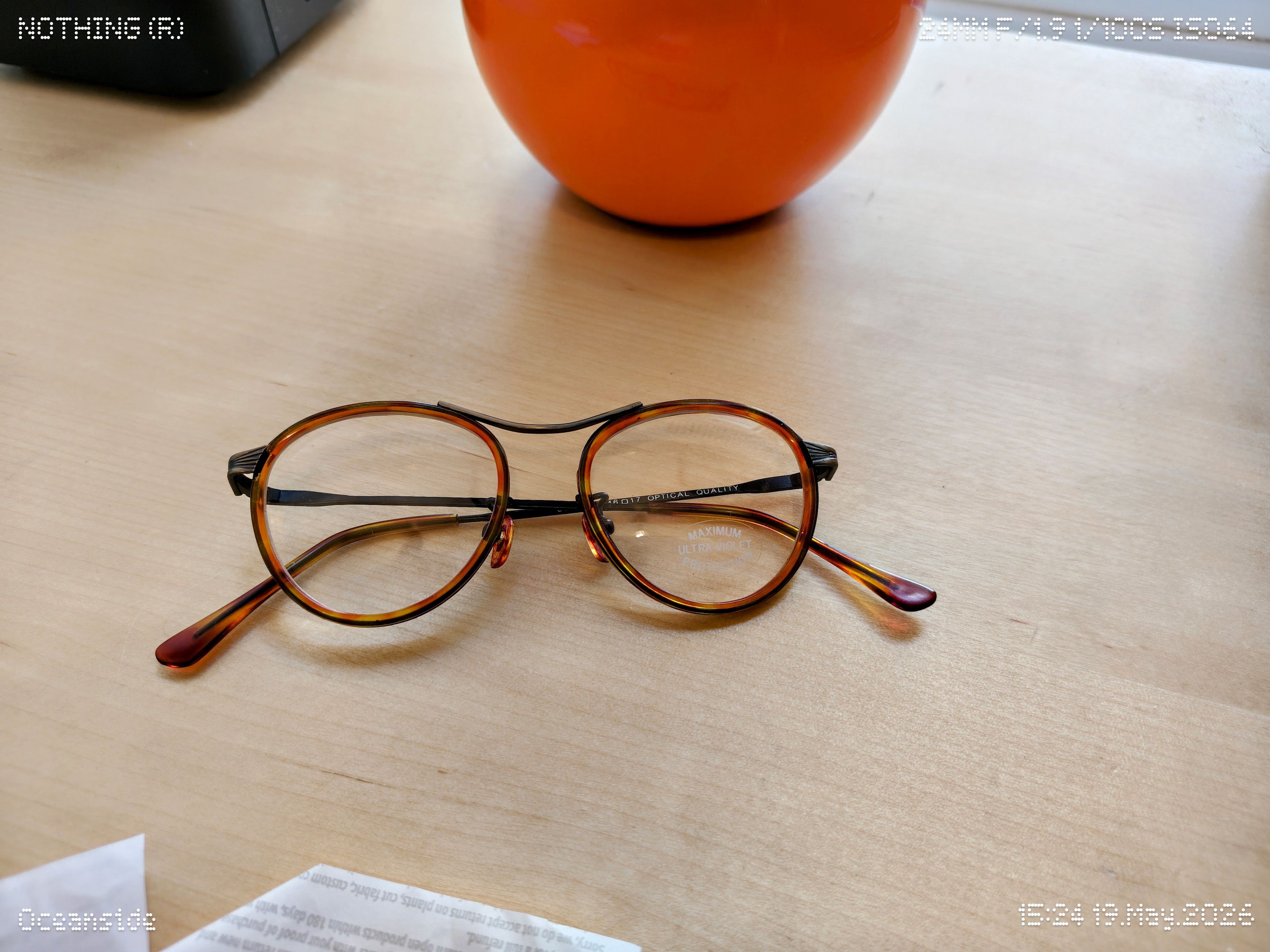 Vintage Vintage Deadstock Round Tortoise Optical Glasses Frames Size ONE SIZE - 2 Thumbnail