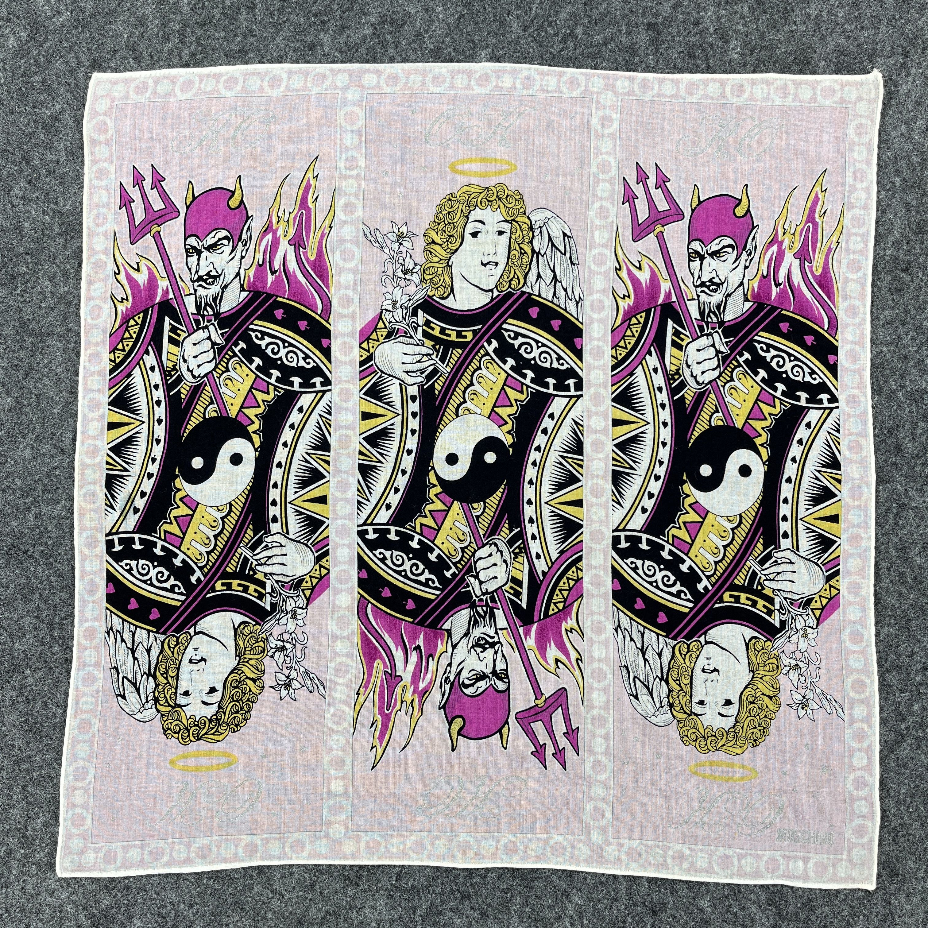 Moschino × Vintage Vintage Moschino Handkerchief / Bandana / Neckerchief B317 Size ONE SIZE - 5 Thumbnail