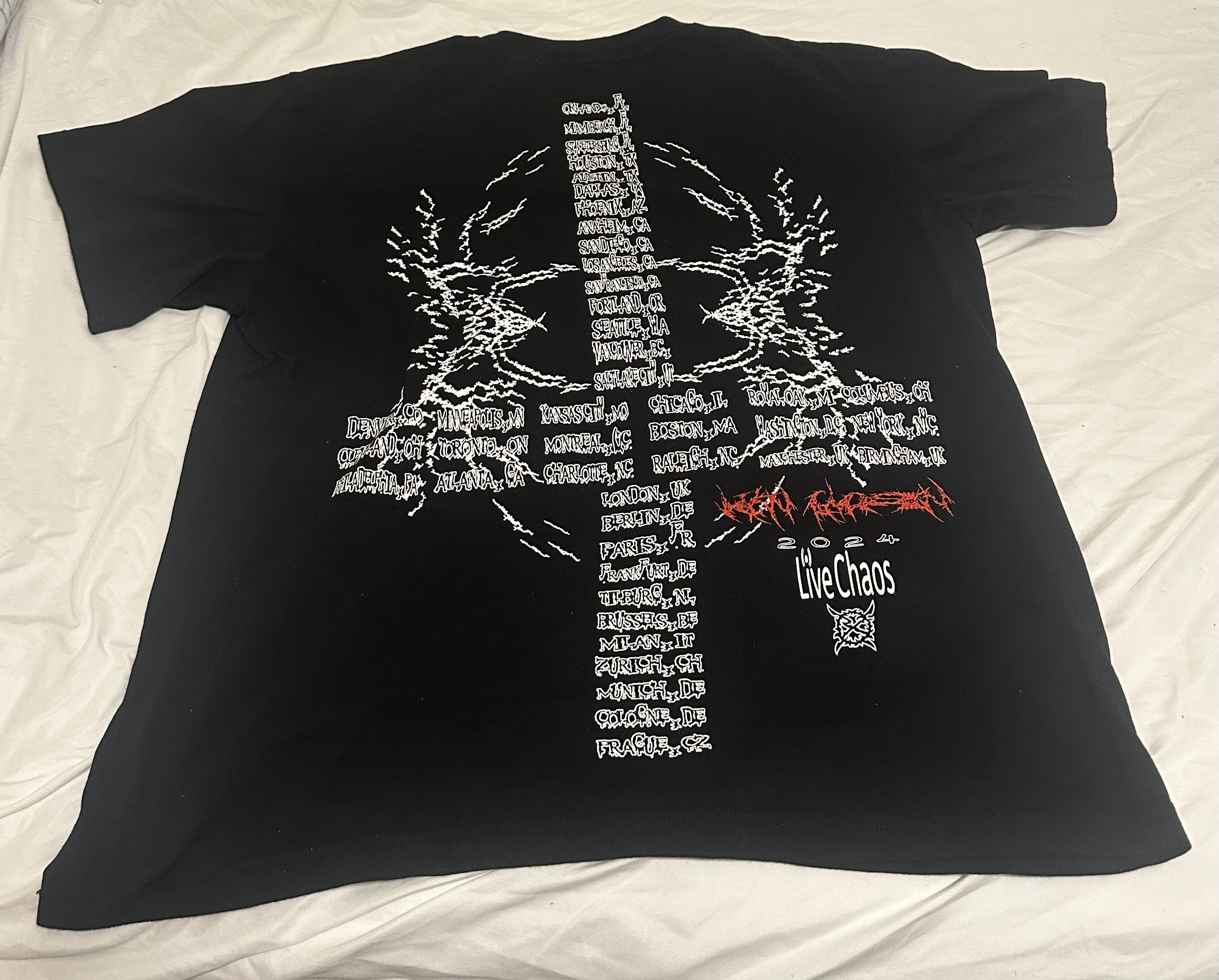 Ken Carson Ken Carson A Great Chaos Tour T-Shirt, Blue Design Size US L / EU 52-54 / 3 - 2 Thumbnail