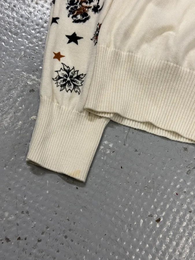Designer × John Richmond × Vintage 2000s Richmond Dragon Fantasy White Cardigan Size US S / EU 44-46 / 1 - 5 Thumbnail