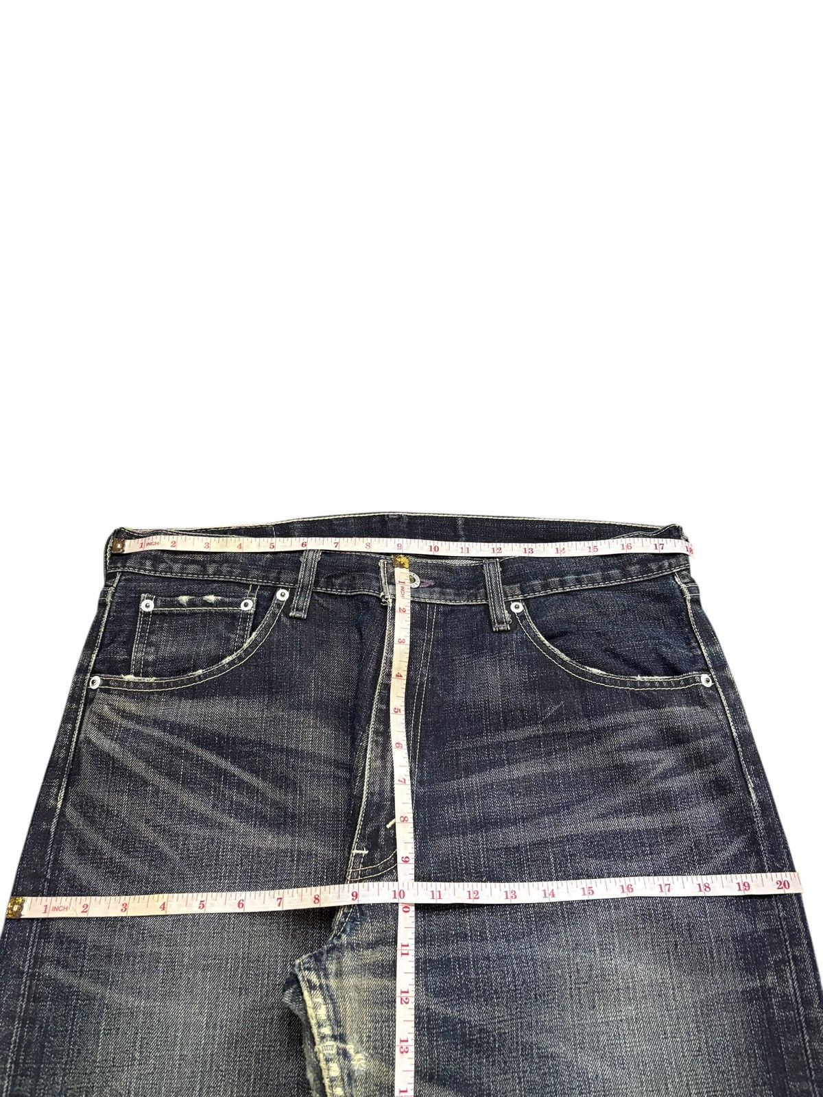 Levi's Vintage 90s Levis 503 Blue Wash Distressed Loose Baggy Jeans Size US 36 / EU 52 - 12 Thumbnail