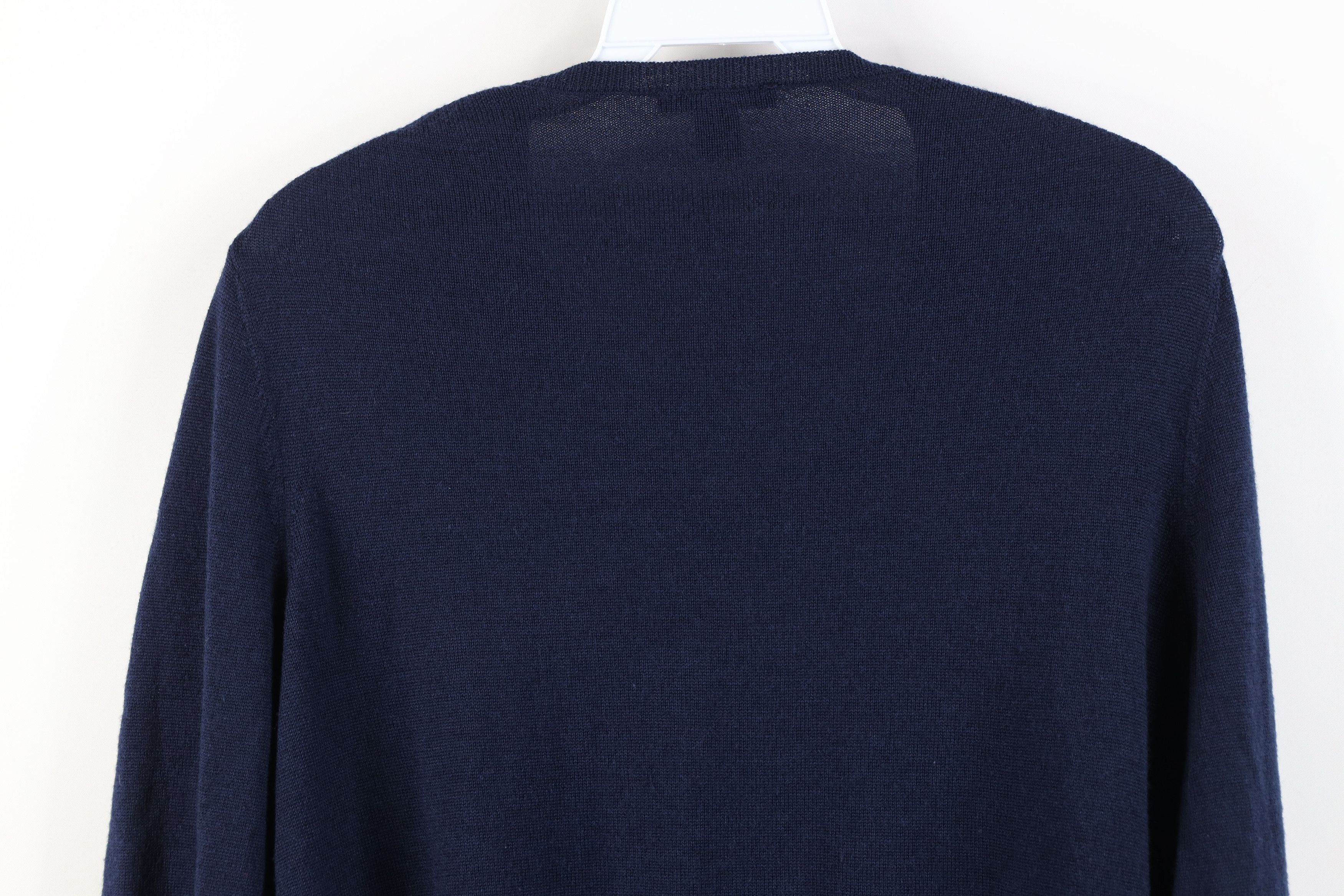 Gap Vintage Y2K Gap Fine Merino Knit V-Neck Sweater Navy Blue Size US S / EU 44-46 / 1 - 10 Thumbnail
