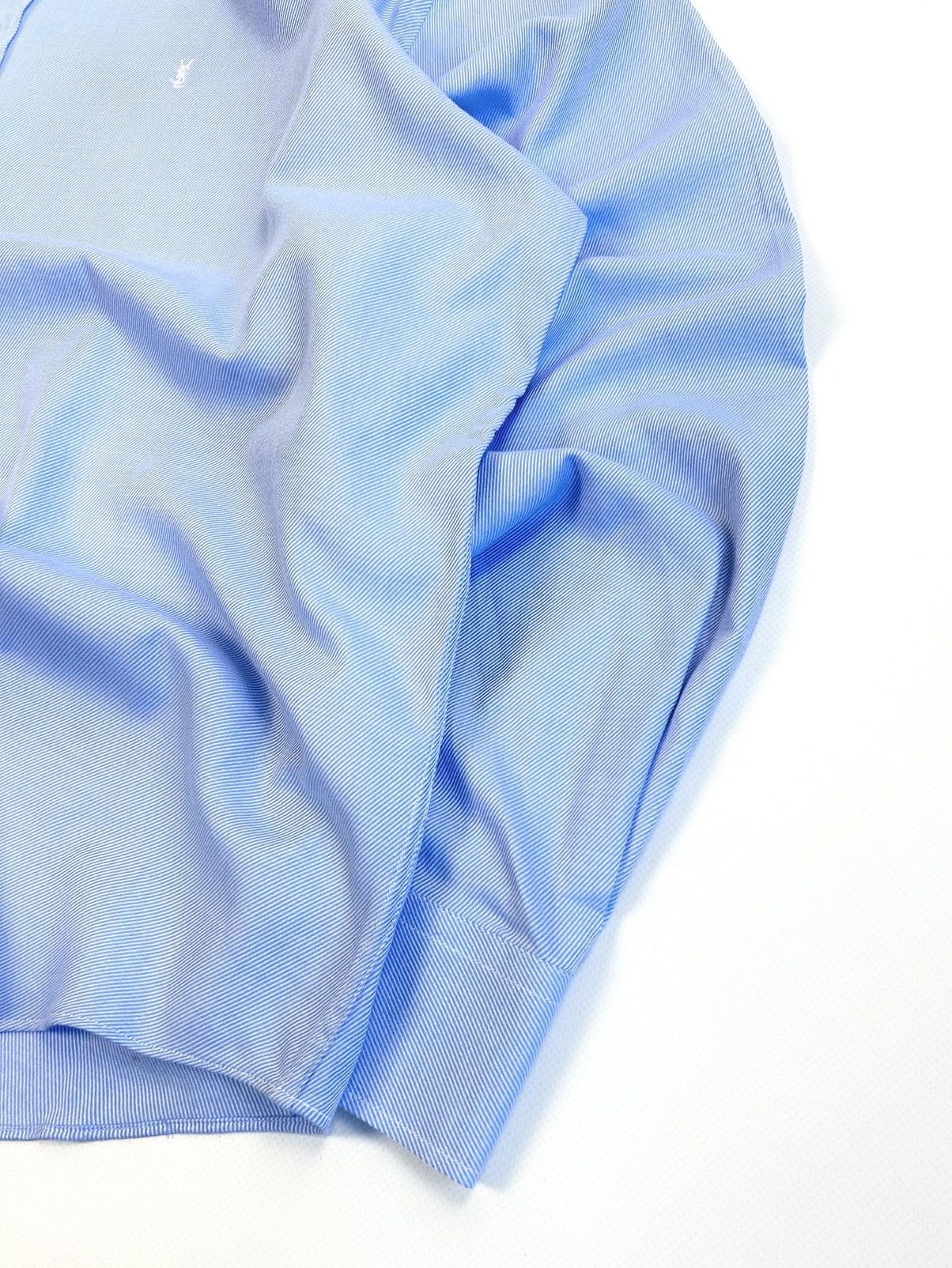 Yves Saint Laurent Yves Saint Laurent Blue Striped Button-Up Shirt Vintage XXL Size US XXL / EU 58 / 5 - 10 Thumbnail