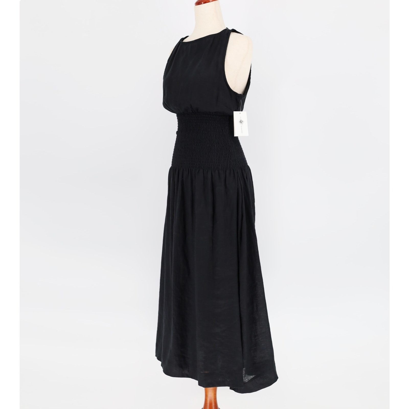 FAITHFULL Faithfull the Brand Women Smocked Waist Midi Dress Size 6 Size M / US 6-8 / IT 42-44 - 7 Thumbnail