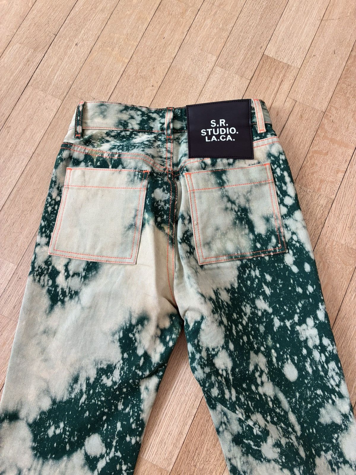 Sterling Ruby Woman’s hand bleached jeans Size 25" / US 0 / IT 36 - 6 Thumbnail