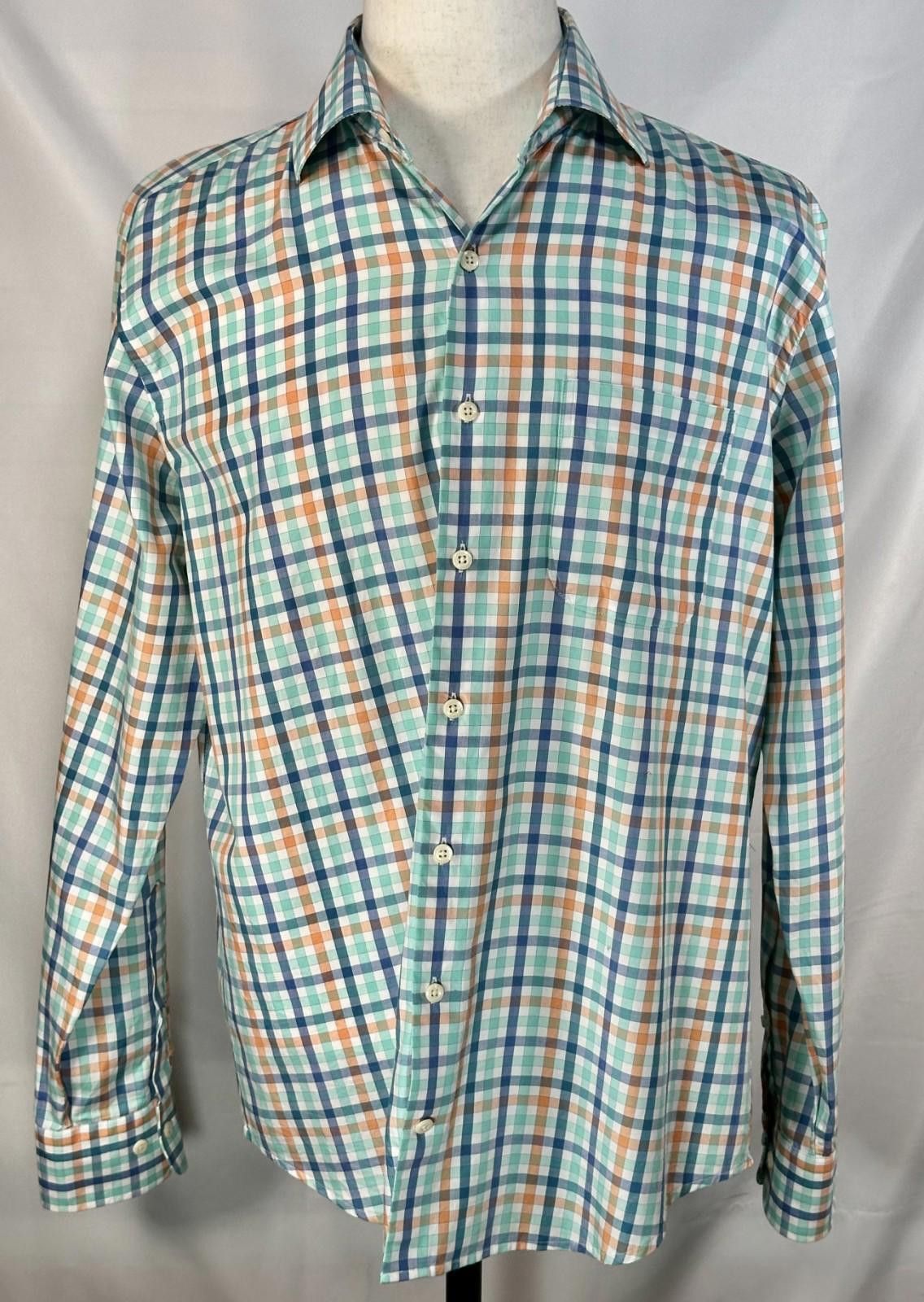 Peter Millar Peter Millar Checked 100% Cotton Button Up Multicolor Mens L Size US L / EU 52-54 / 3 - 1 Thumbnail