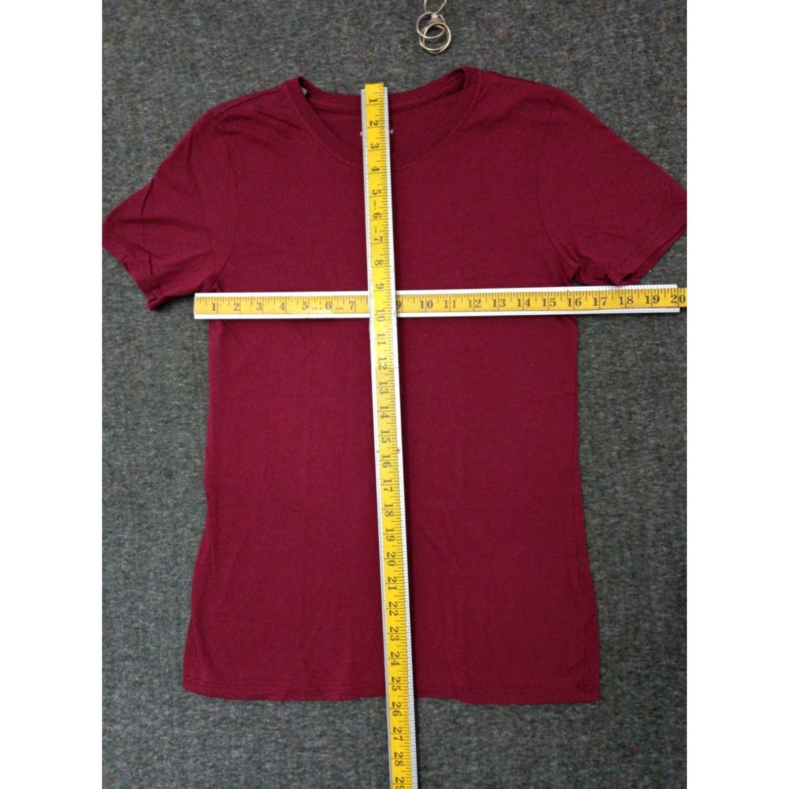 Nike Nike Tee Mens T-Shirt Short Sleeve Athletic Fit XS Burgundy Colored Solid Logo Neck Crew Pullover Activewear Shirt Size US XS / EU 42 / 0 - 3 Thumbnail