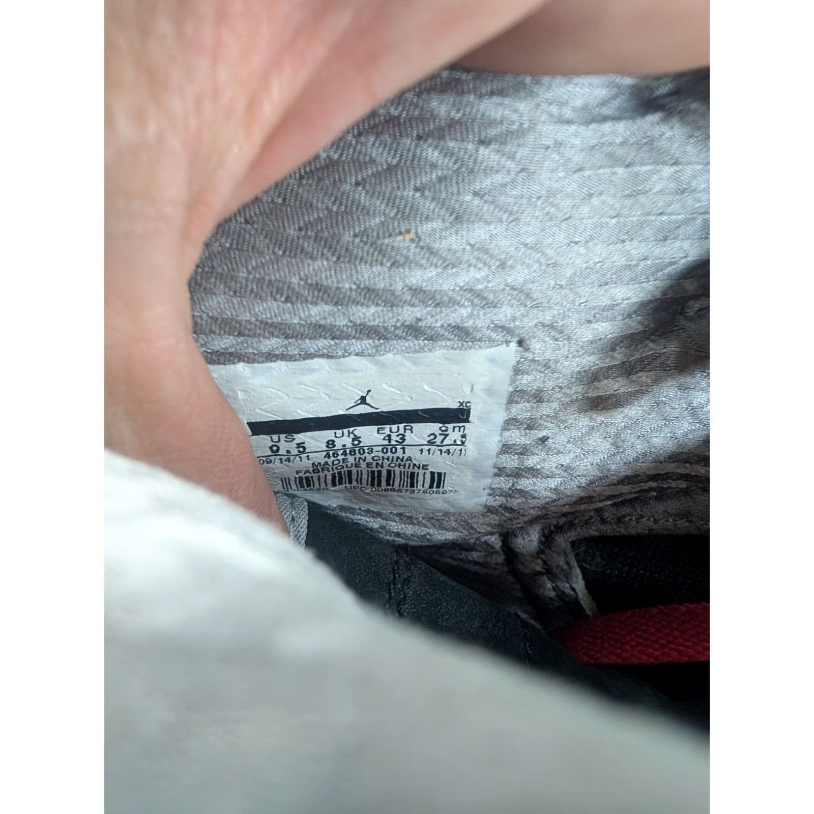 Jordan Brand Jordan Air Jordan 1 Retro High x Dave White Wings for the Future 2012 Sneakers Black 9.5 (Jordan) Size US 10 / EU 43 - 6 Thumbnail