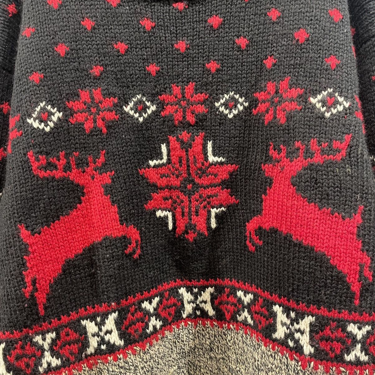 Ralph Lauren Vintage Polo Ralph Lauren Hand Knit Wool Reindeer Sweater Size US XL / EU 56 / 4 - 5 Thumbnail