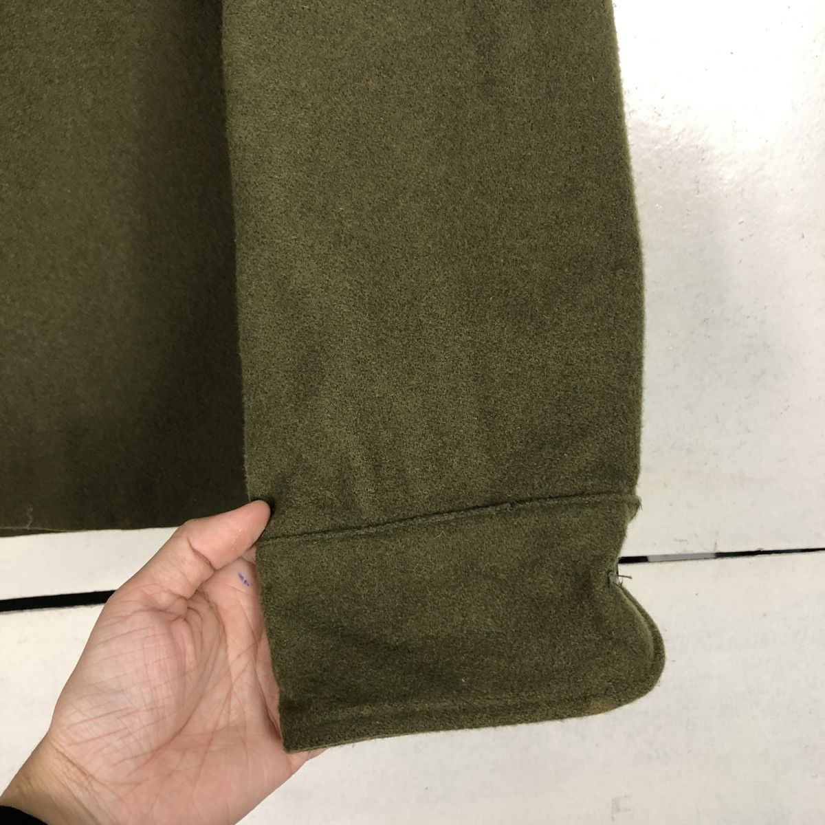 Vintage 🔥VINTAGE WOOL BUTTON CHORE JACKET MILITARY USN Size US S / EU 44-46 / 1 - 17 Thumbnail