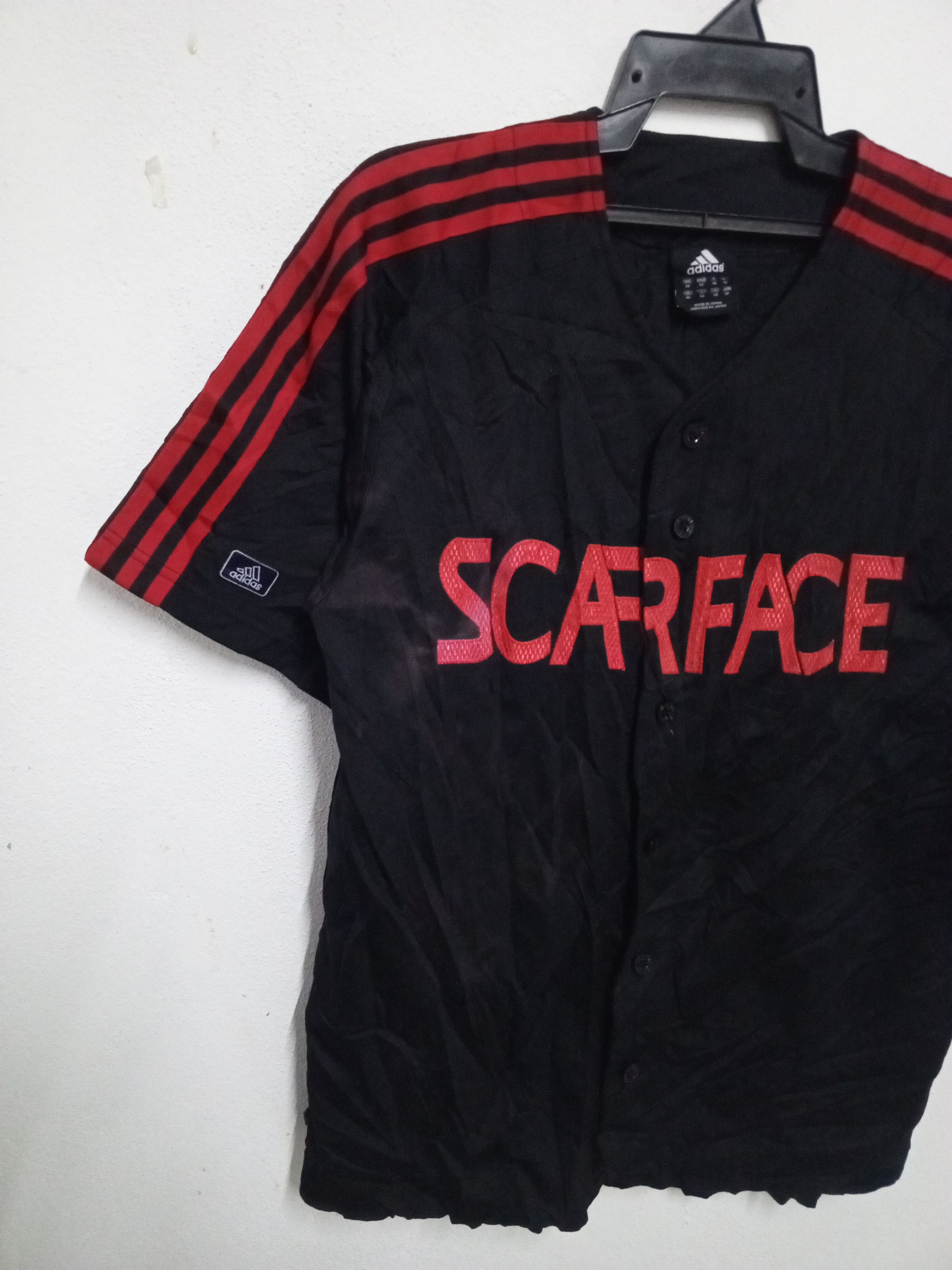 Adidas 2006- SCARFACE ×ADIDAS BUTTON JERSEY SHIRT Size US L / EU 52-54 / 3 - 2 Thumbnail
