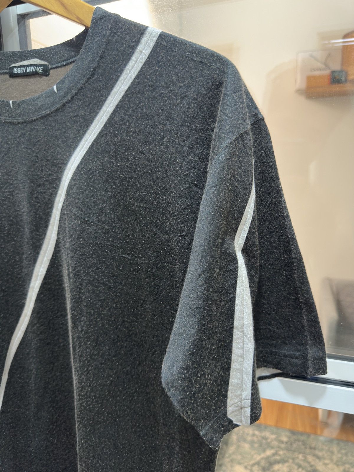 Issey Miyake SS04 Issey Miyake Curved Tape Line T-Shirt Size US M / EU 48-50 / 2 - 7 Thumbnail