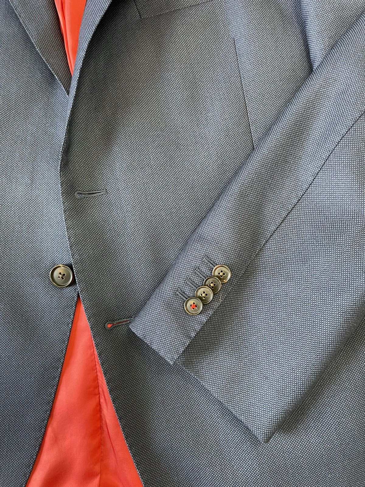 Suitsupply × Vitale Barberis Canonico Birdseye Tailored Fit Sienna Suit Jacket Size 46S - 11 Thumbnail