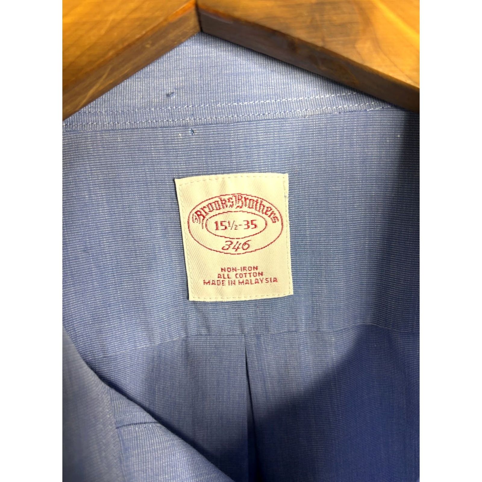 Brooks Brothers Brooks Brothers 346 Shirt Blue Oxford Mens Button Up Non Iron 15.5 Regular Long Sleeve Cotton Casual USA 5092 Size US L / EU 52-54 / 3 - 3 Thumbnail
