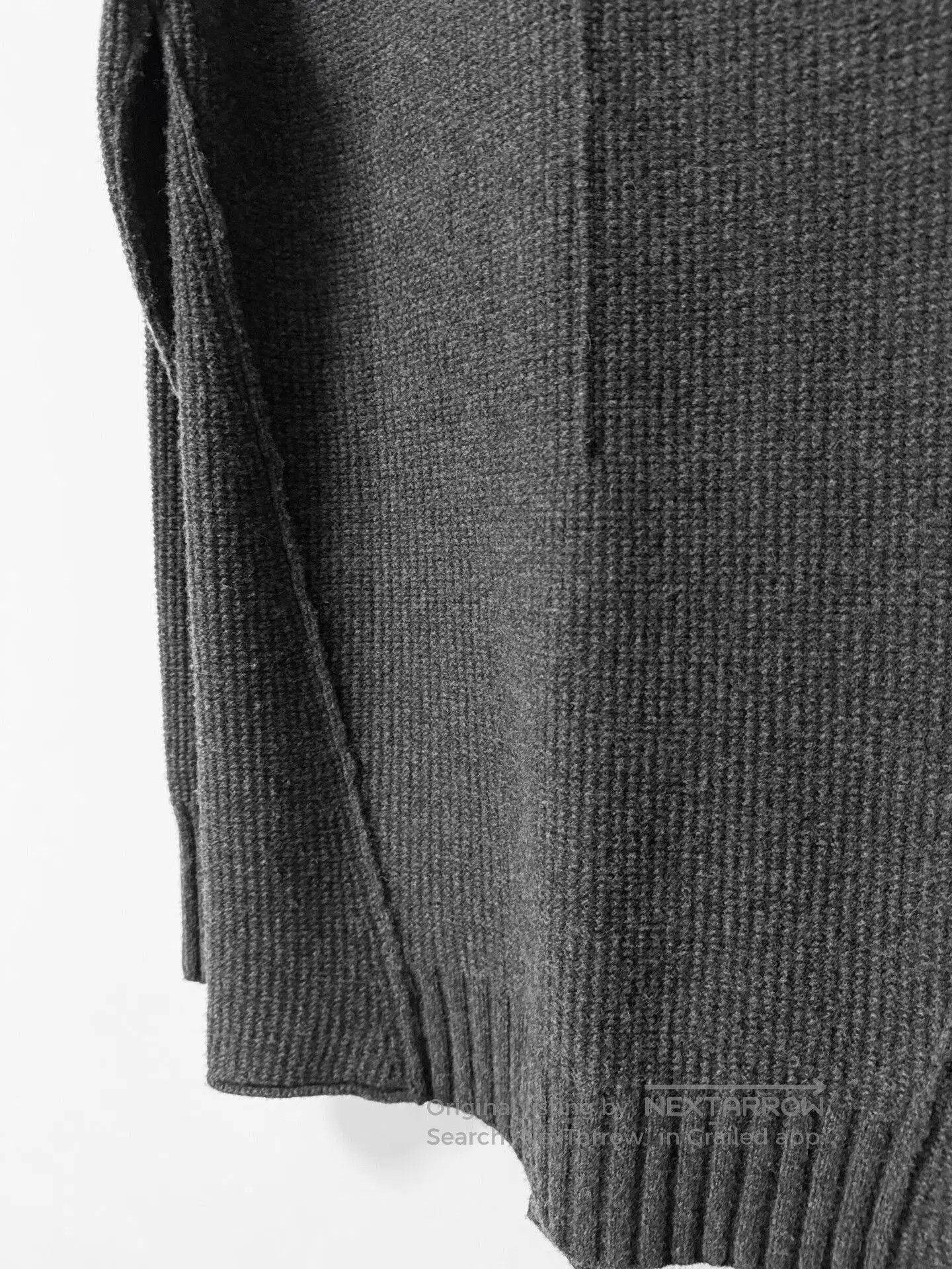 Japanese Brand Dark Deconstructed High Neck Sweater. Size US L / EU 52-54 / 3 - 6 Thumbnail