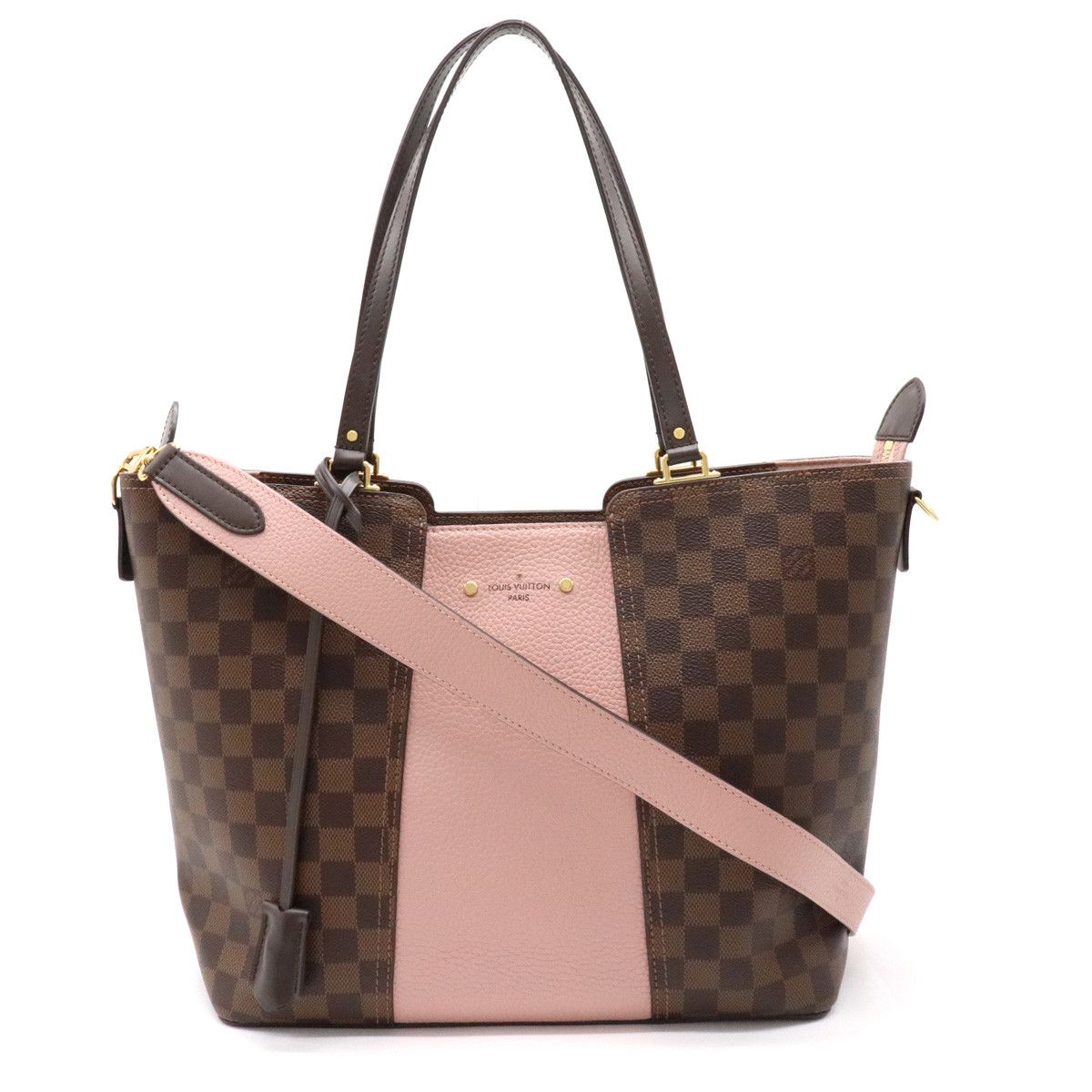 image of Louis Vuitton Damier Jersey Magnolia Pink in Brown, Women's