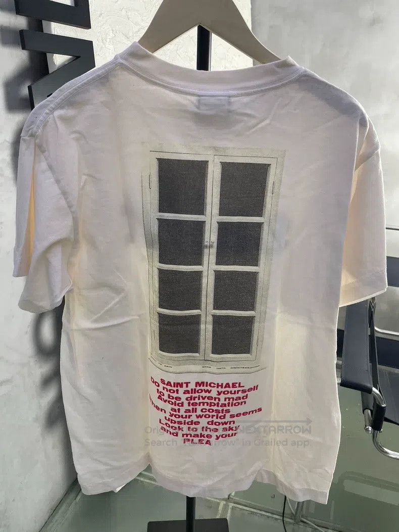Saint Michael Saint Michael Letter off-white short-sleeve shirt Size US S / EU 44-46 / 1 - 2 Thumbnail