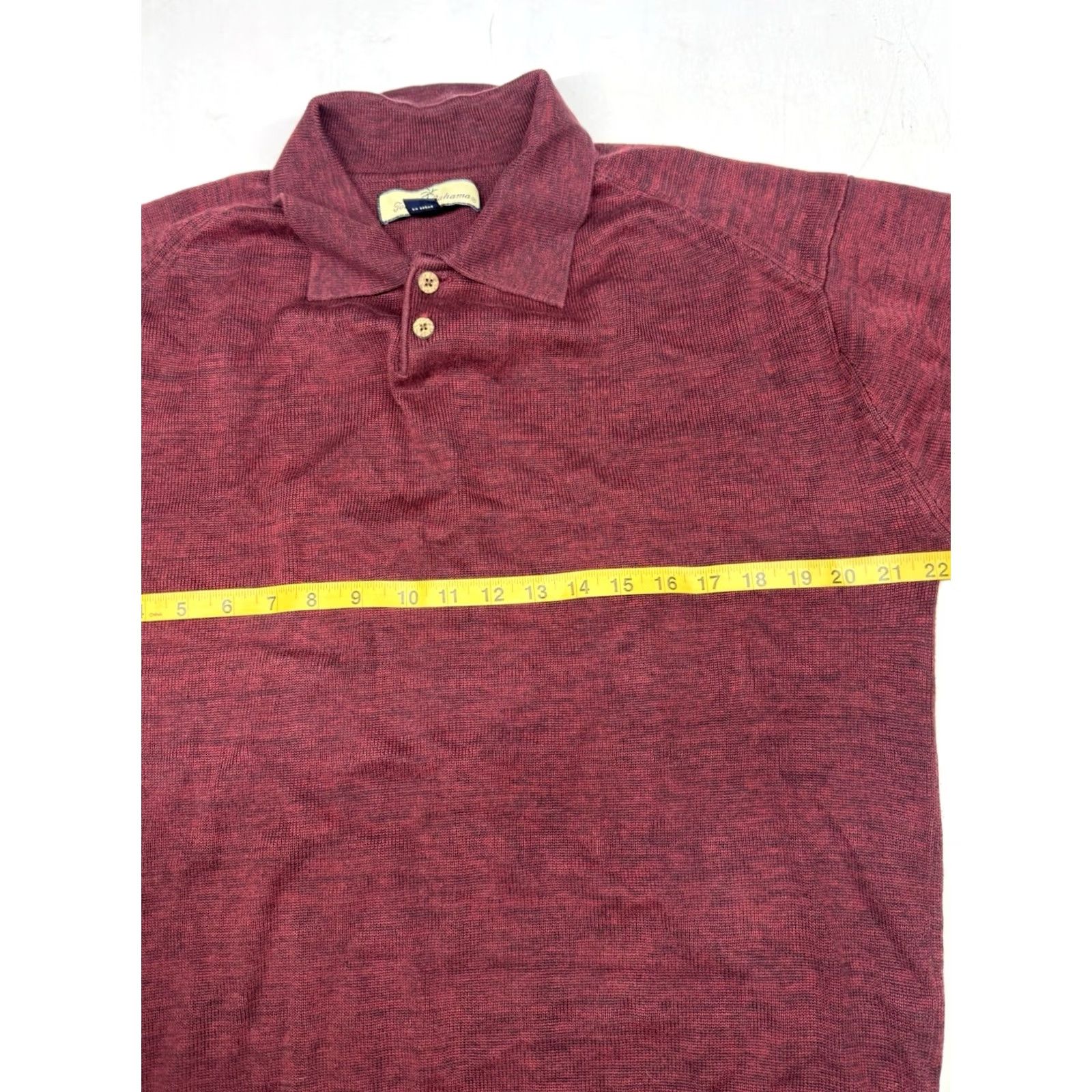 Tommy Bahama Tommy Bahama Mens Silk Cotton Blend Knit Polo Shirt Sweater Pullover Red Size L Mens Size US L / EU 52-54 / 3 - 4 Thumbnail