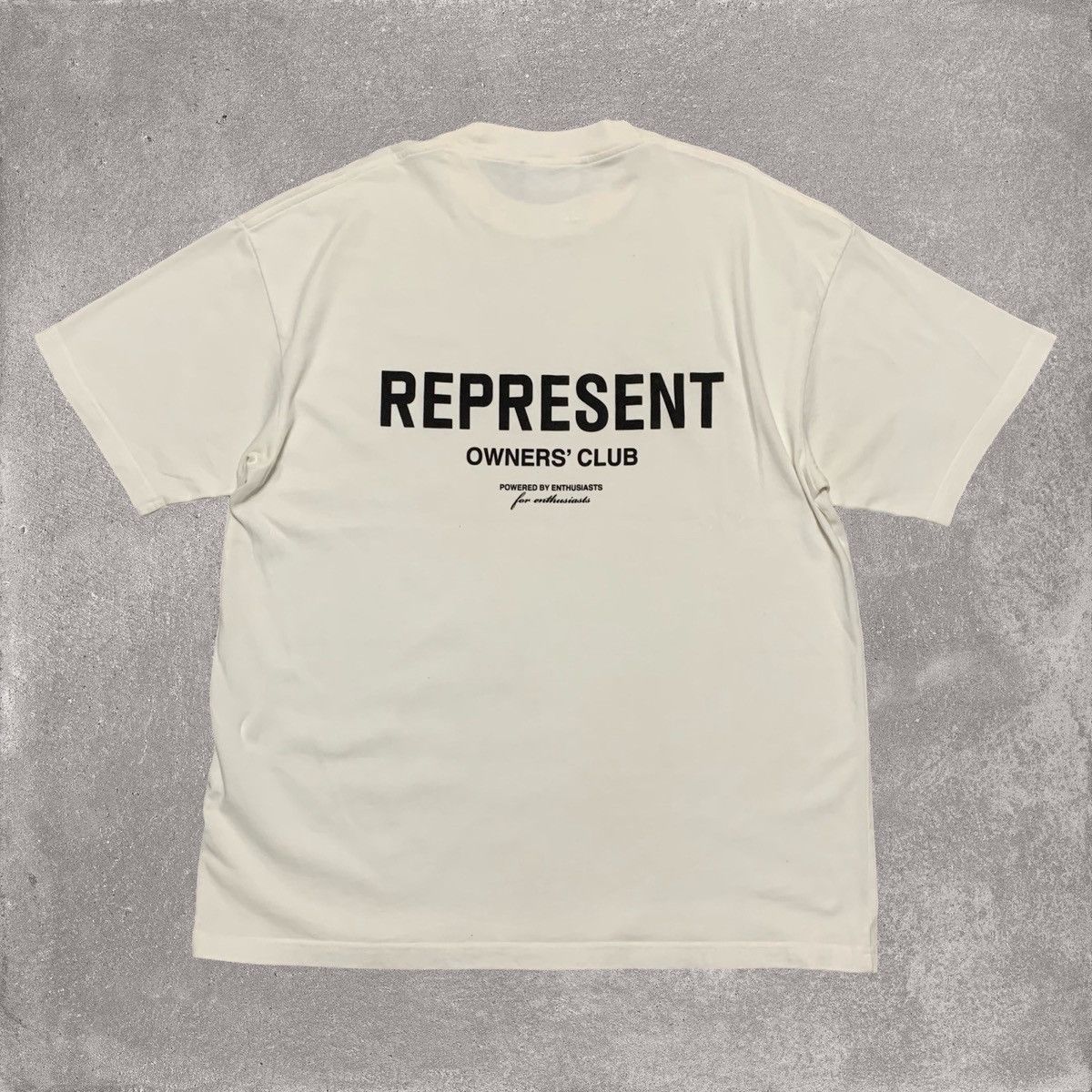 Represent Clo. Represent Medium Tee Owners Club Flat White T-Shirt Size US M / EU 48-50 / 2 - 1 Thumbnail