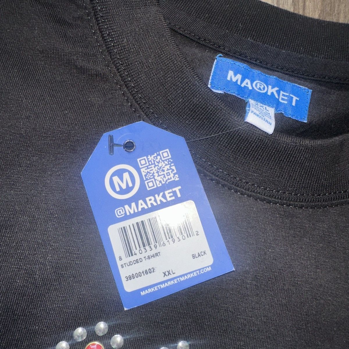 Market Chinatown Market Studded T-Shirt Black XXL New Short Sleeve Size US XXL / EU 58 / 5 - 2 Thumbnail