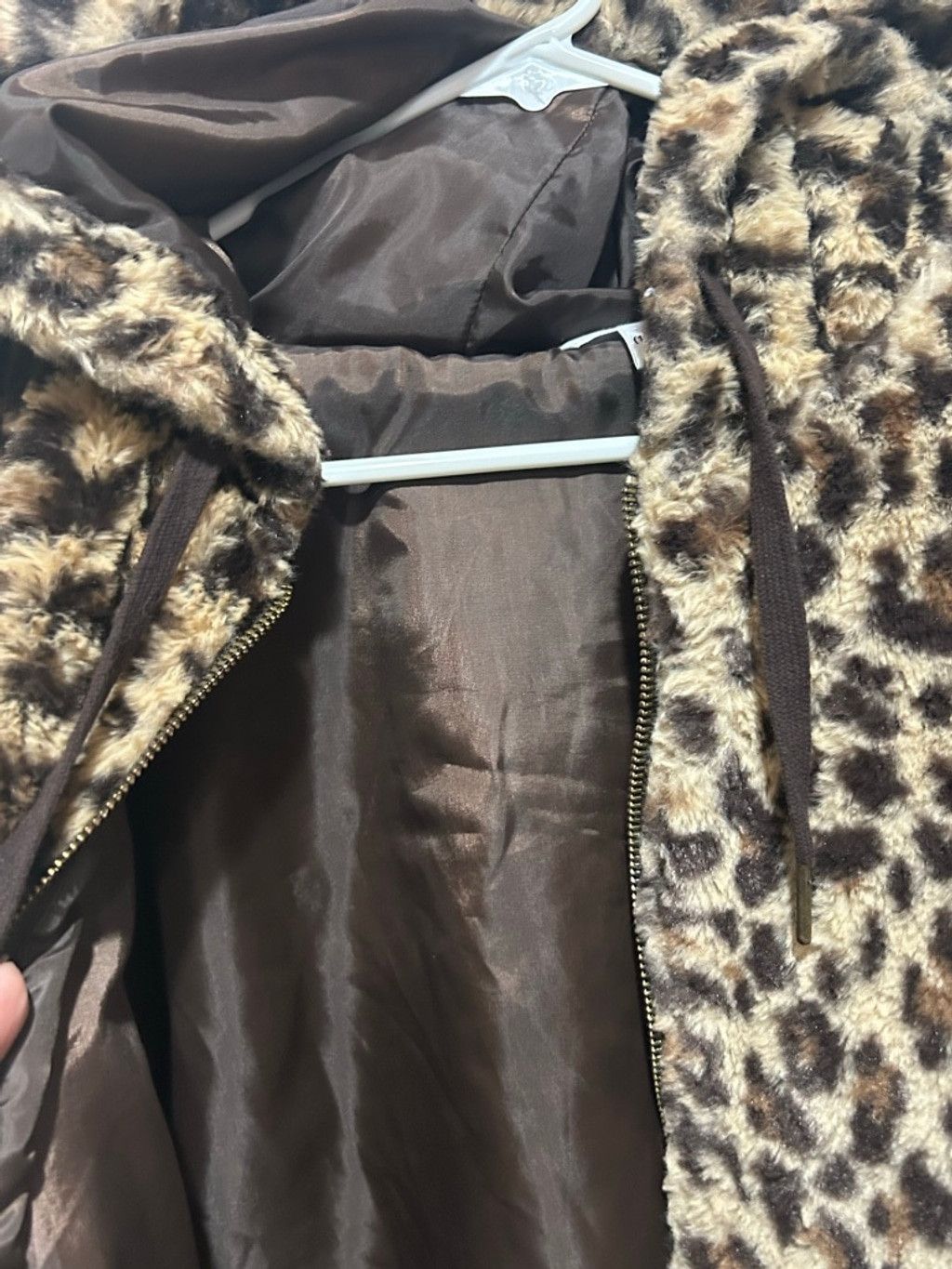 Other Women's Time and Tru Leopard Print Teddy Jacket L Size L / US 10 / IT 46 - 4 Thumbnail