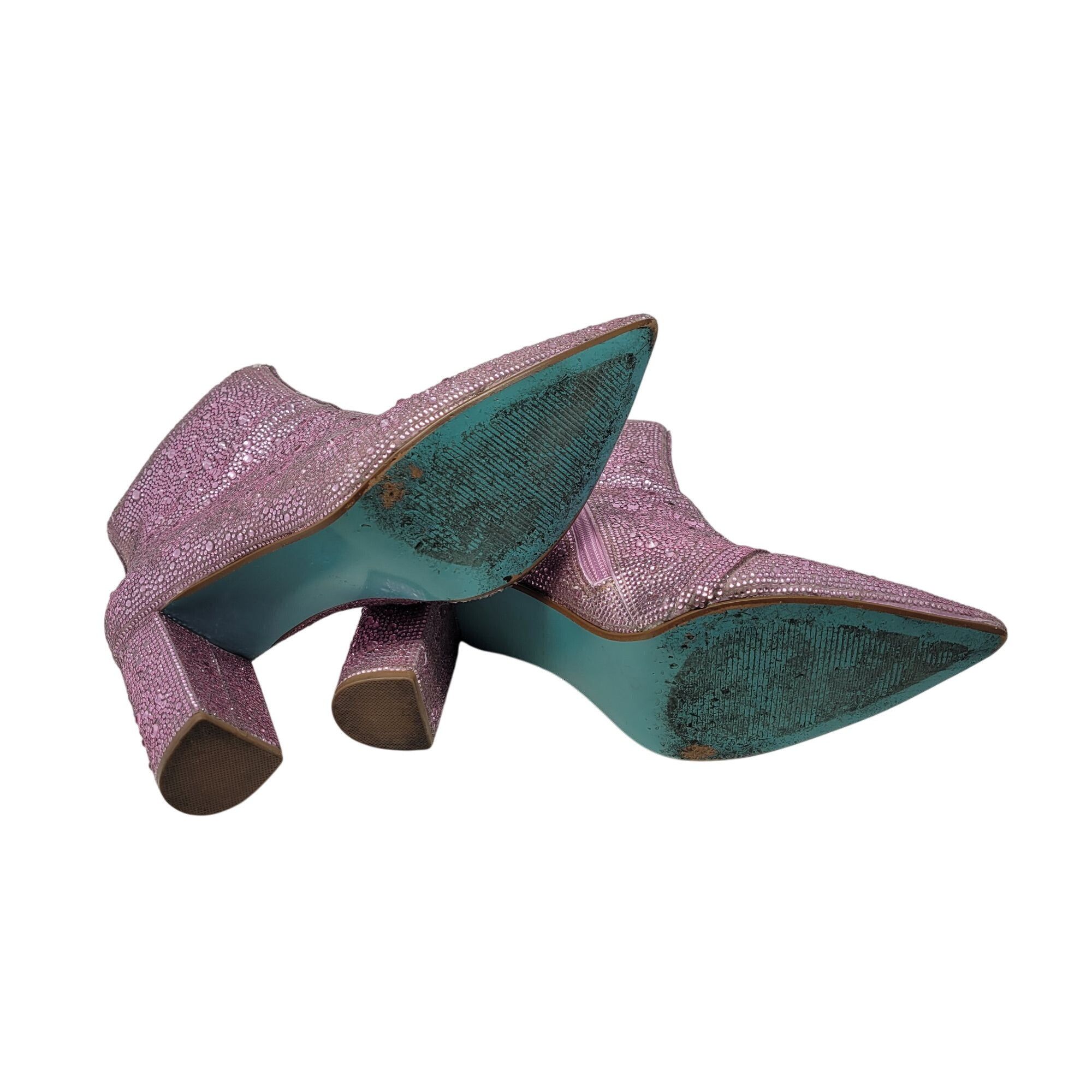 Betsey Johnson Betsey Johnson Cady Light Pink Rhinestone Ankle Booties 11 S Size US 11 / IT 41 - 12 Thumbnail